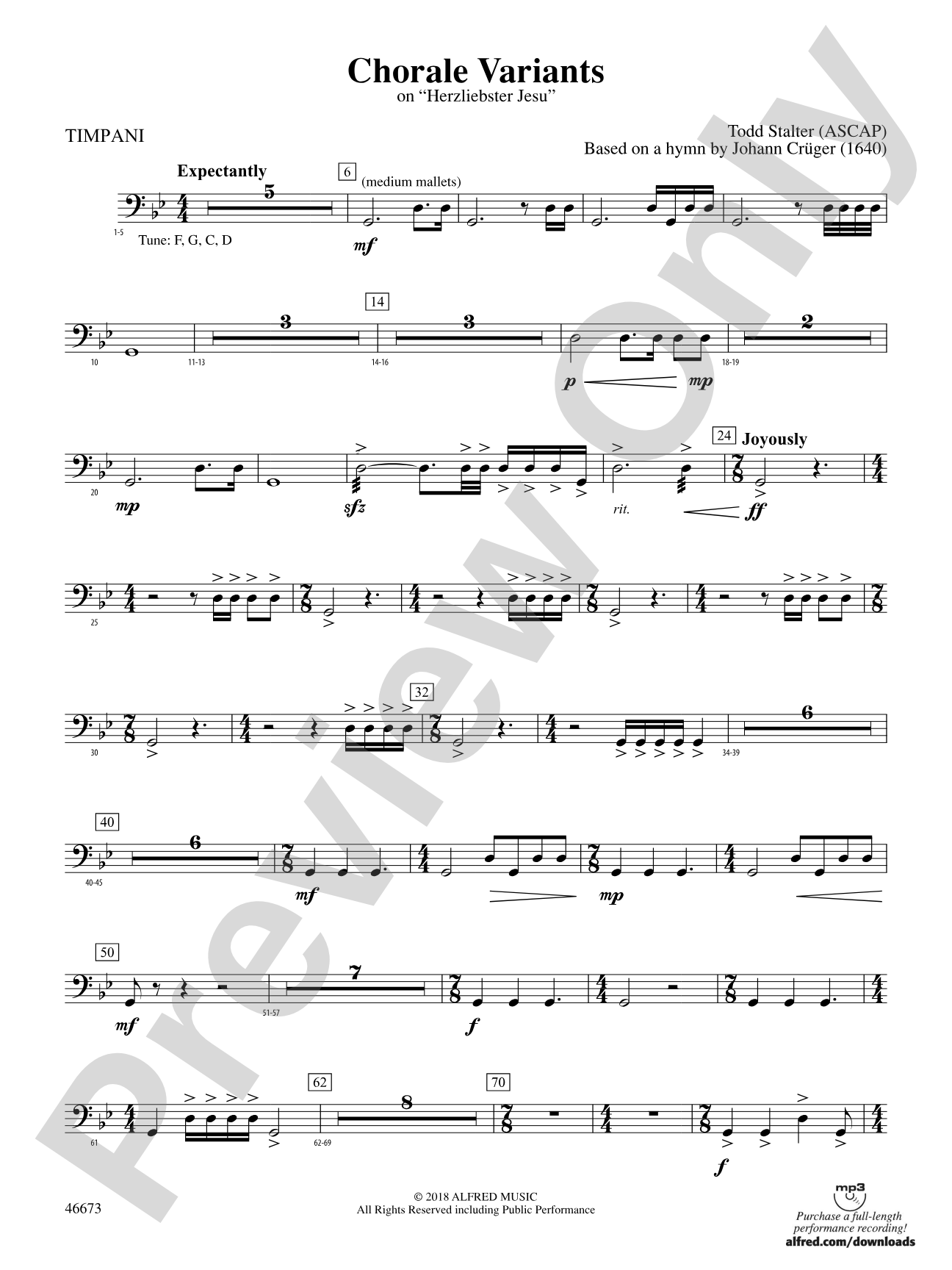 Chorale Variants: Timpani