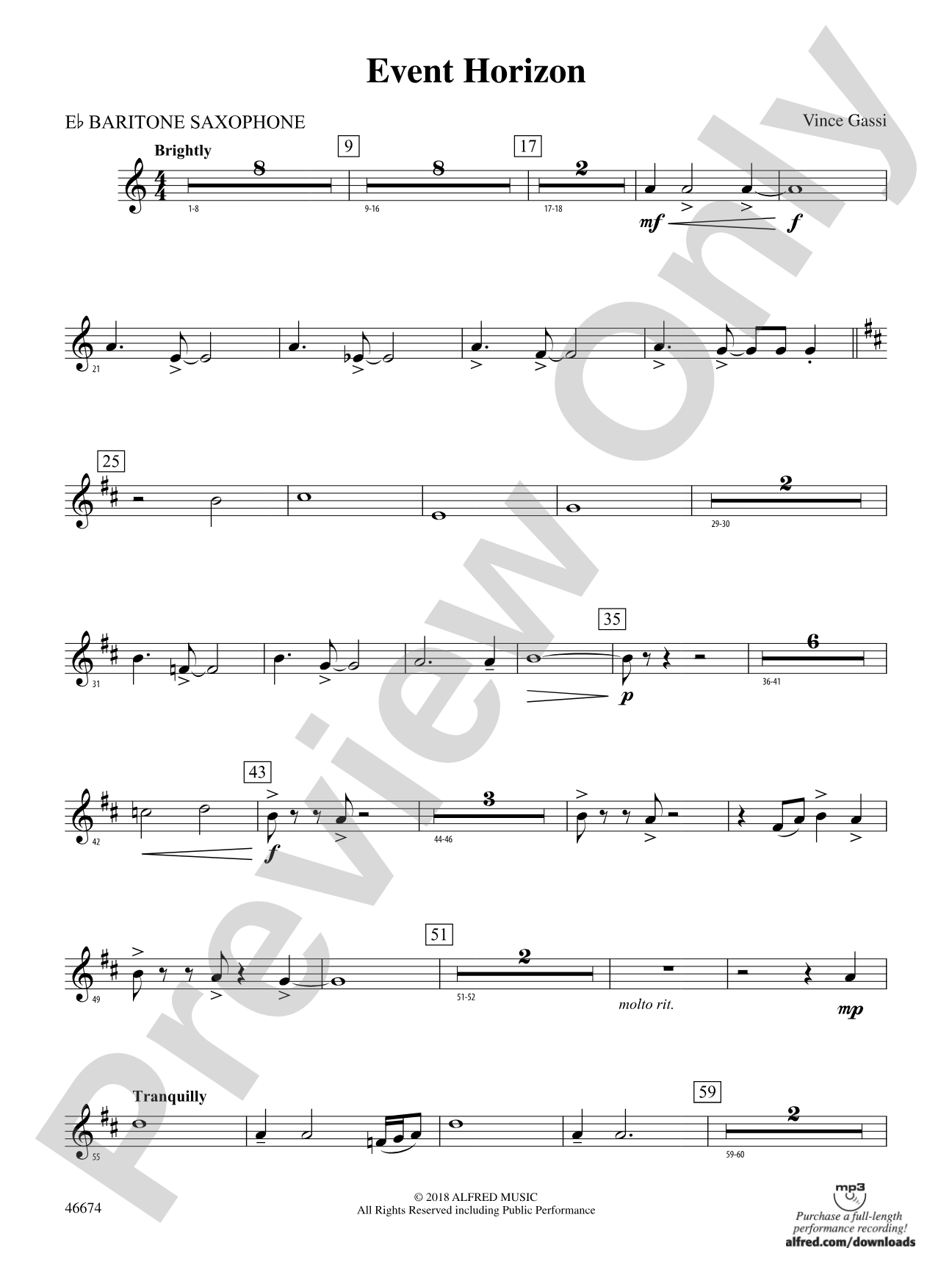 Event Horizon: E-flat Baritone Saxophone