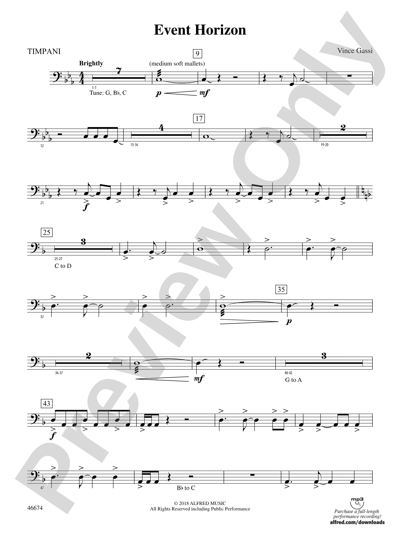 Event Horizon: Timpani
