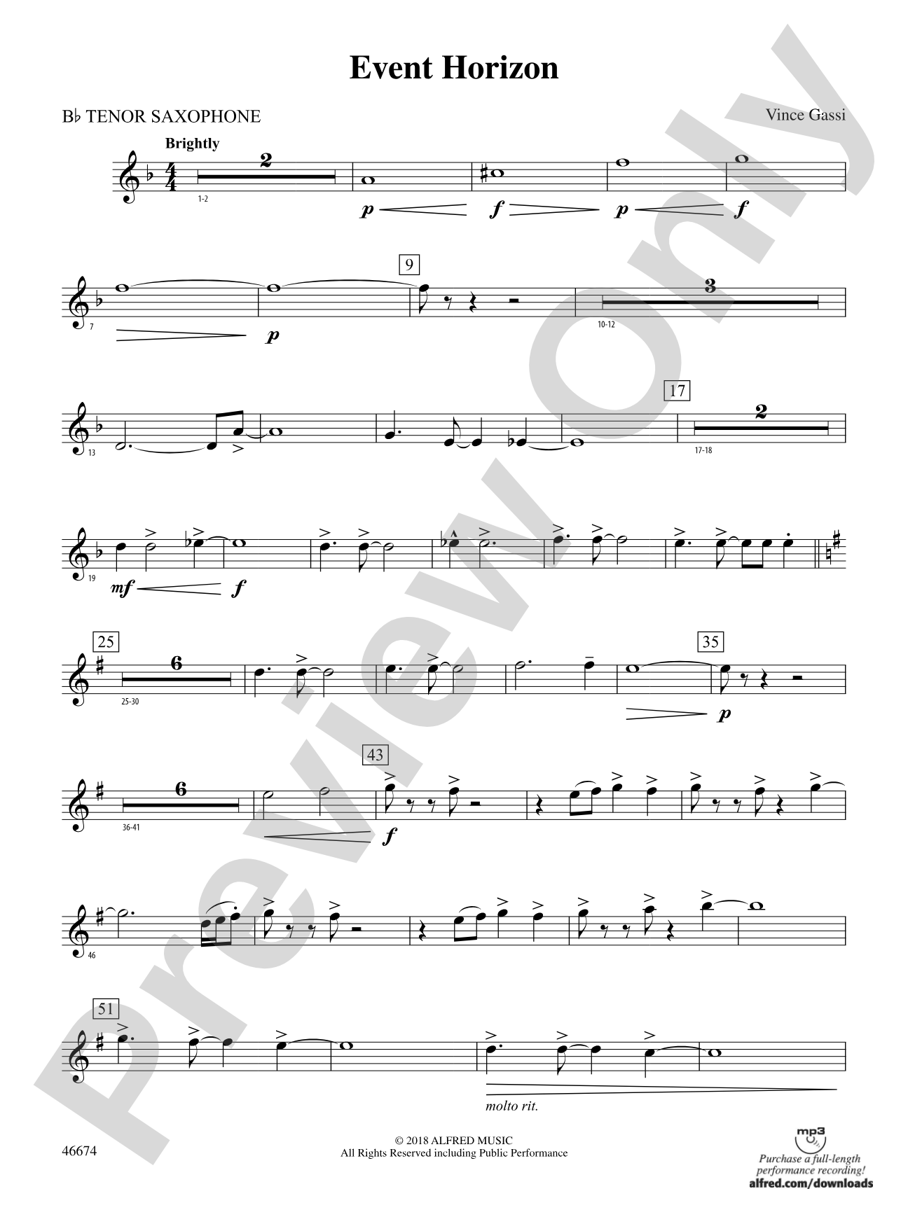 Event Horizon: B-flat Tenor Saxophone