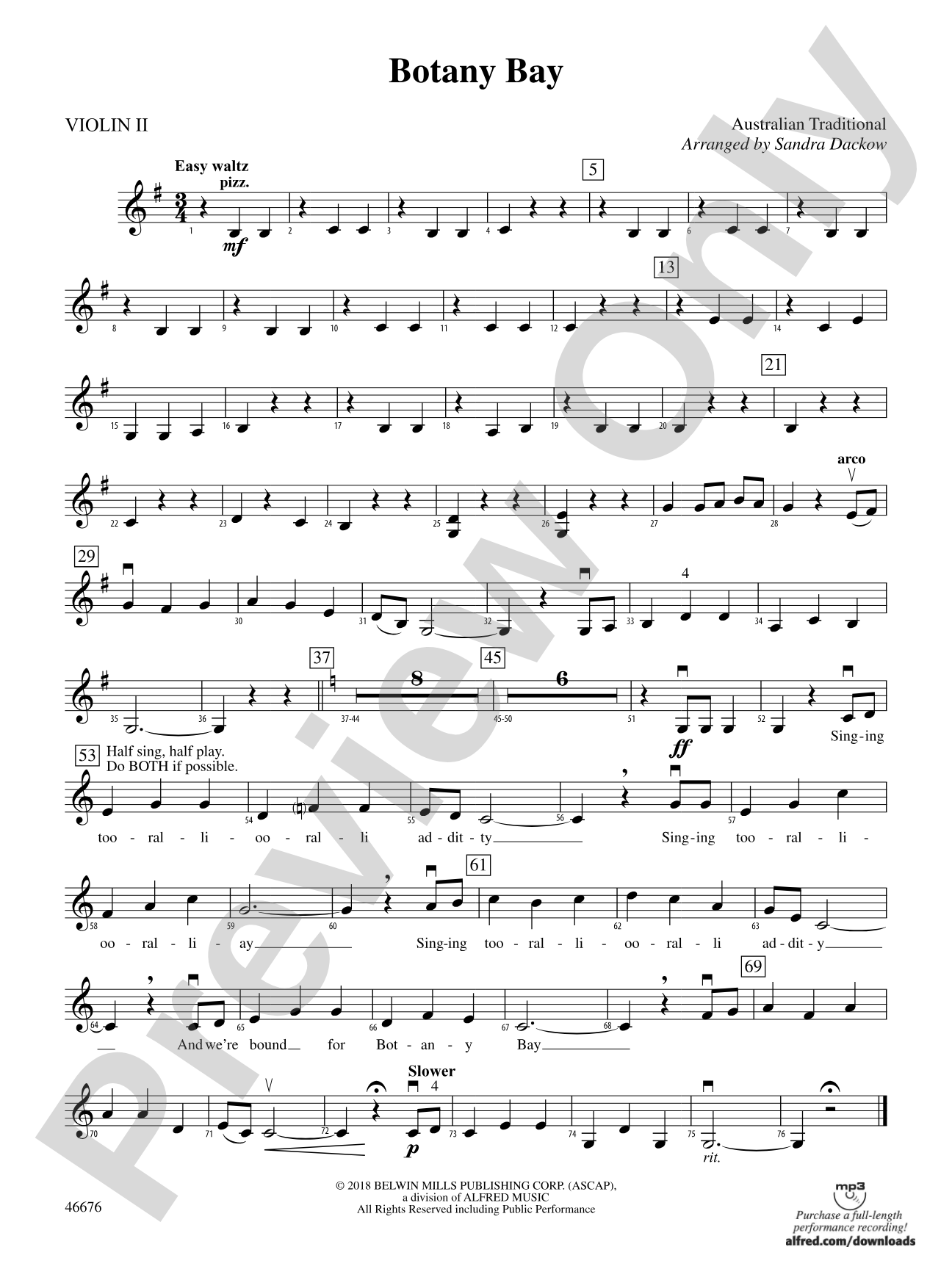 Botany Bay: 2nd Violin