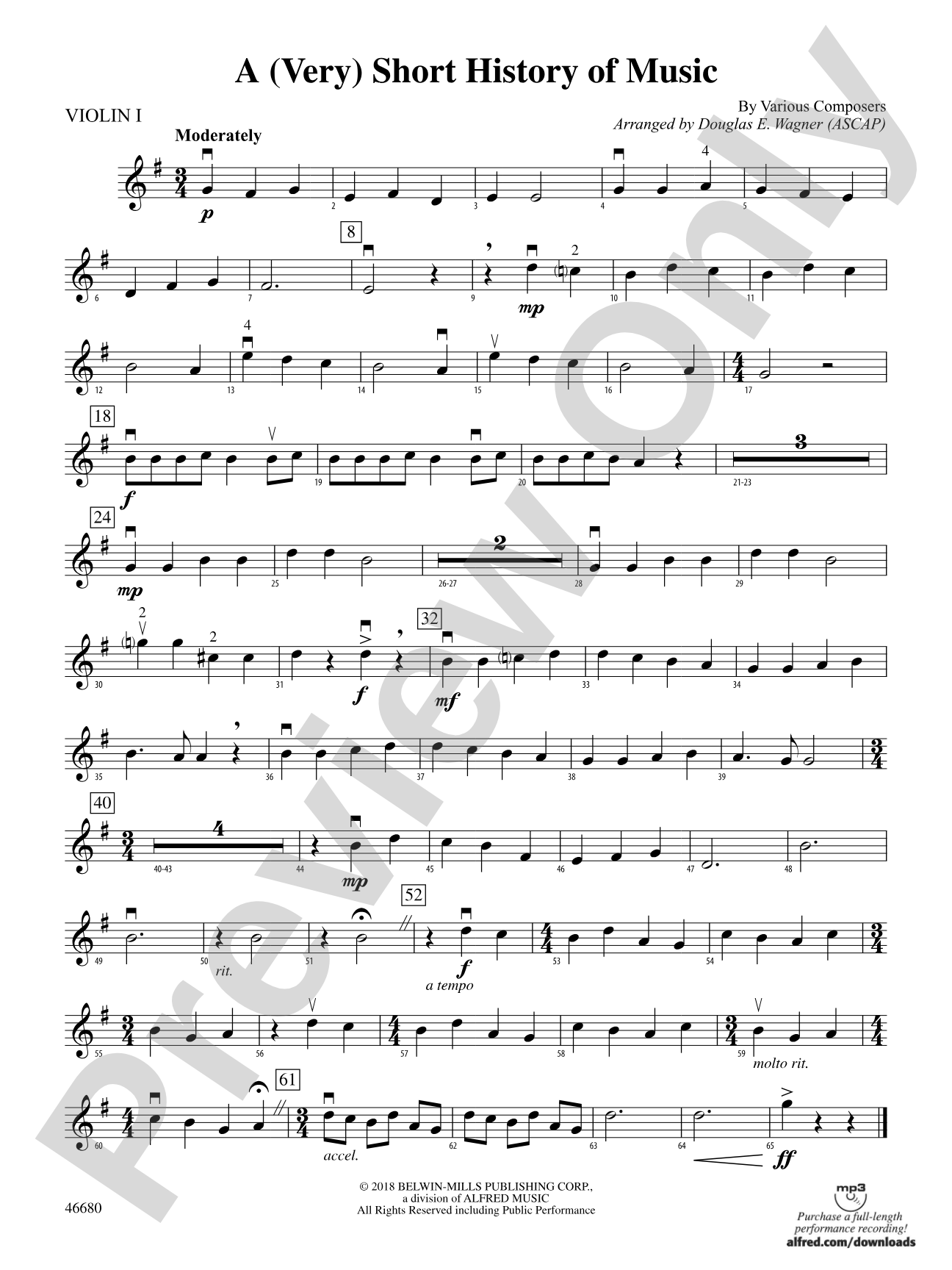 A (Very) Short History of Music: 1st Violin