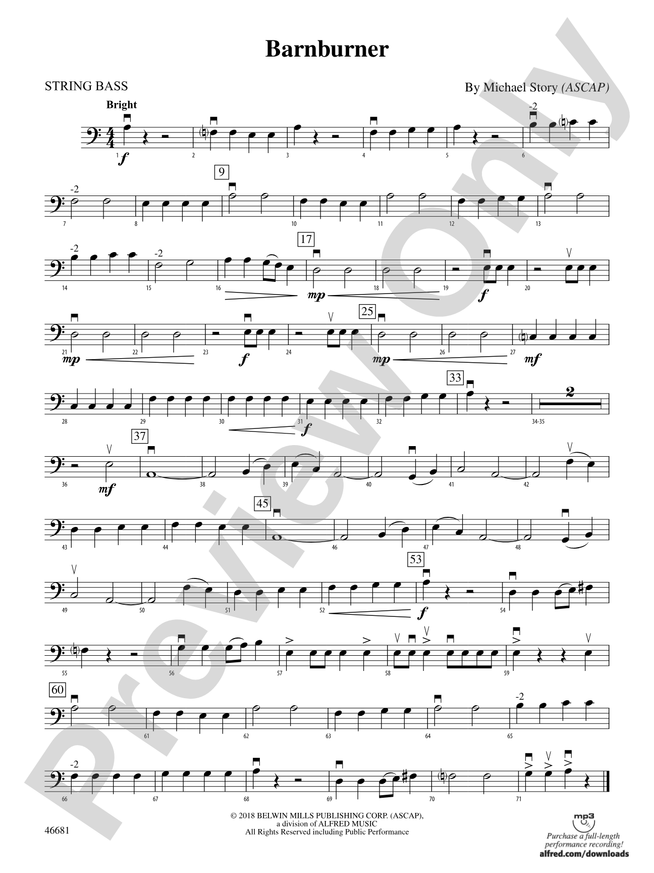Barnburner: String Bass