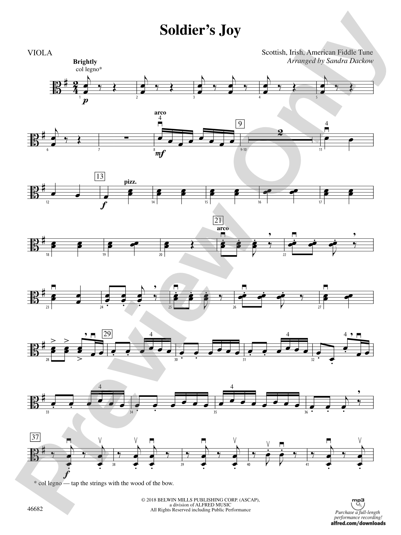 Soldier's Joy: Viola