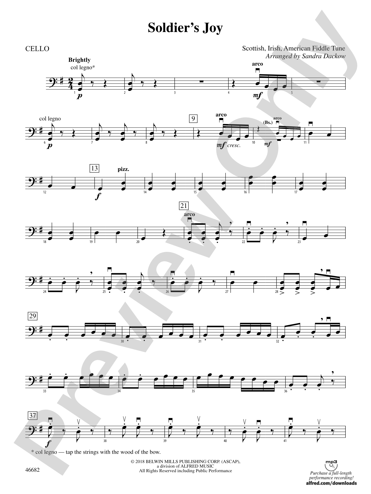 Soldier's Joy: Cello
