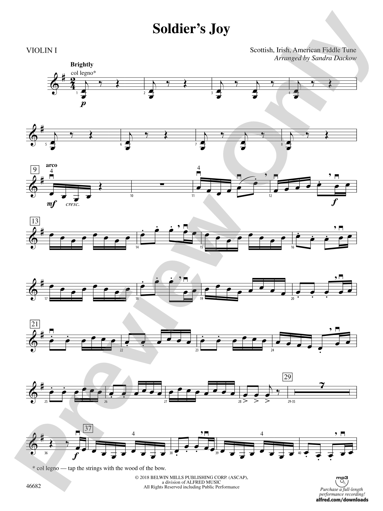 Soldier's Joy: 1st Violin
