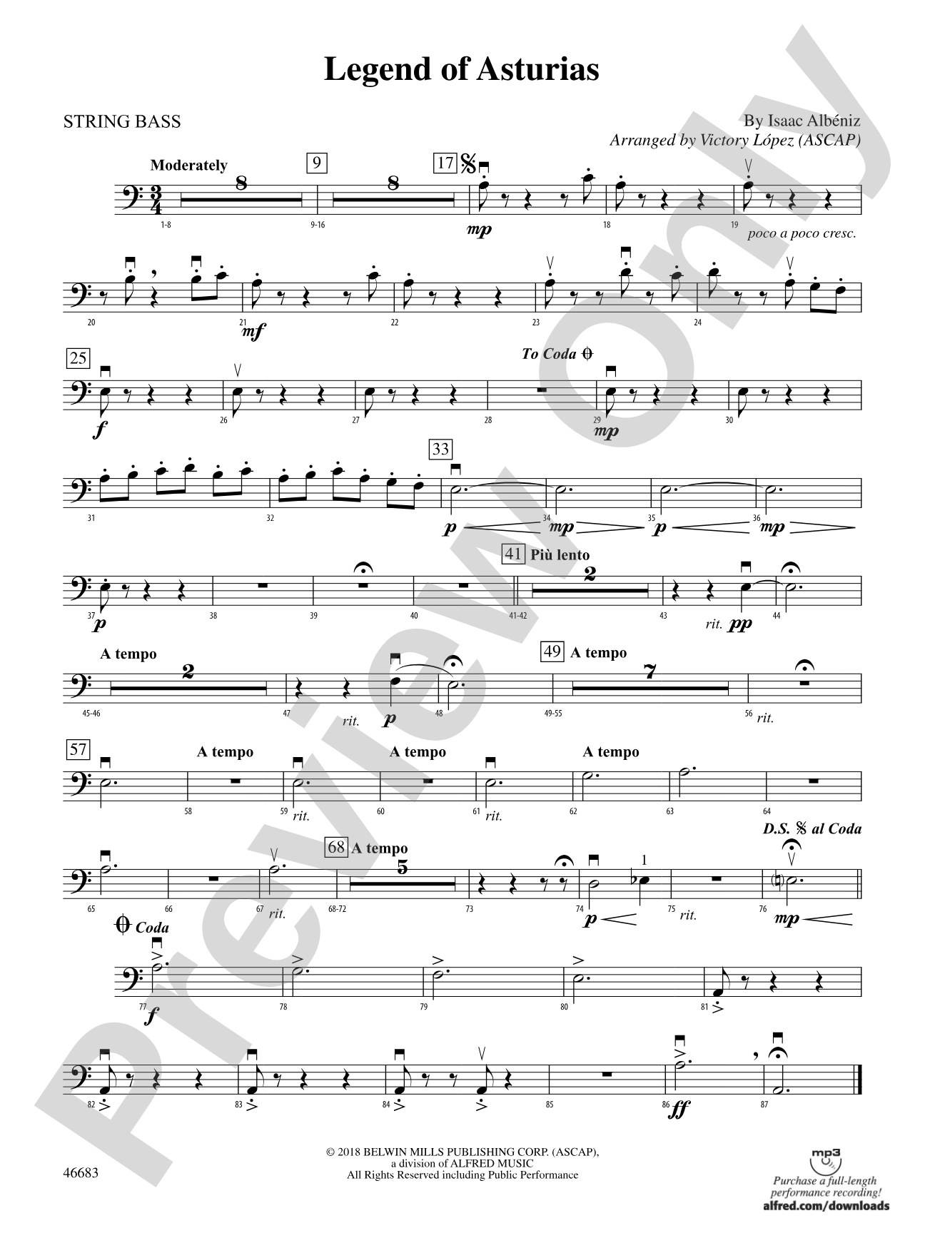 Legend of Asturias: String Bass