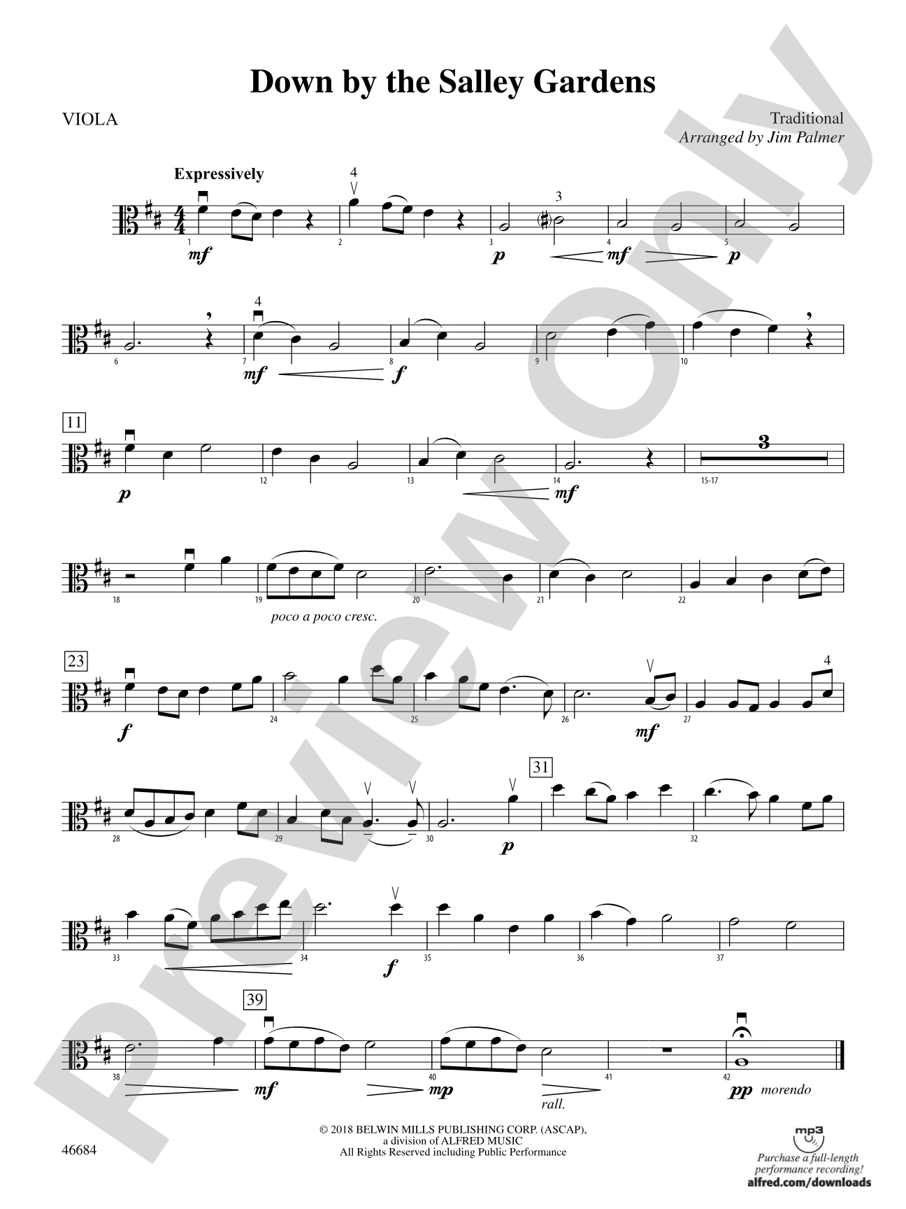 Down by the Salley Gardens: Viola