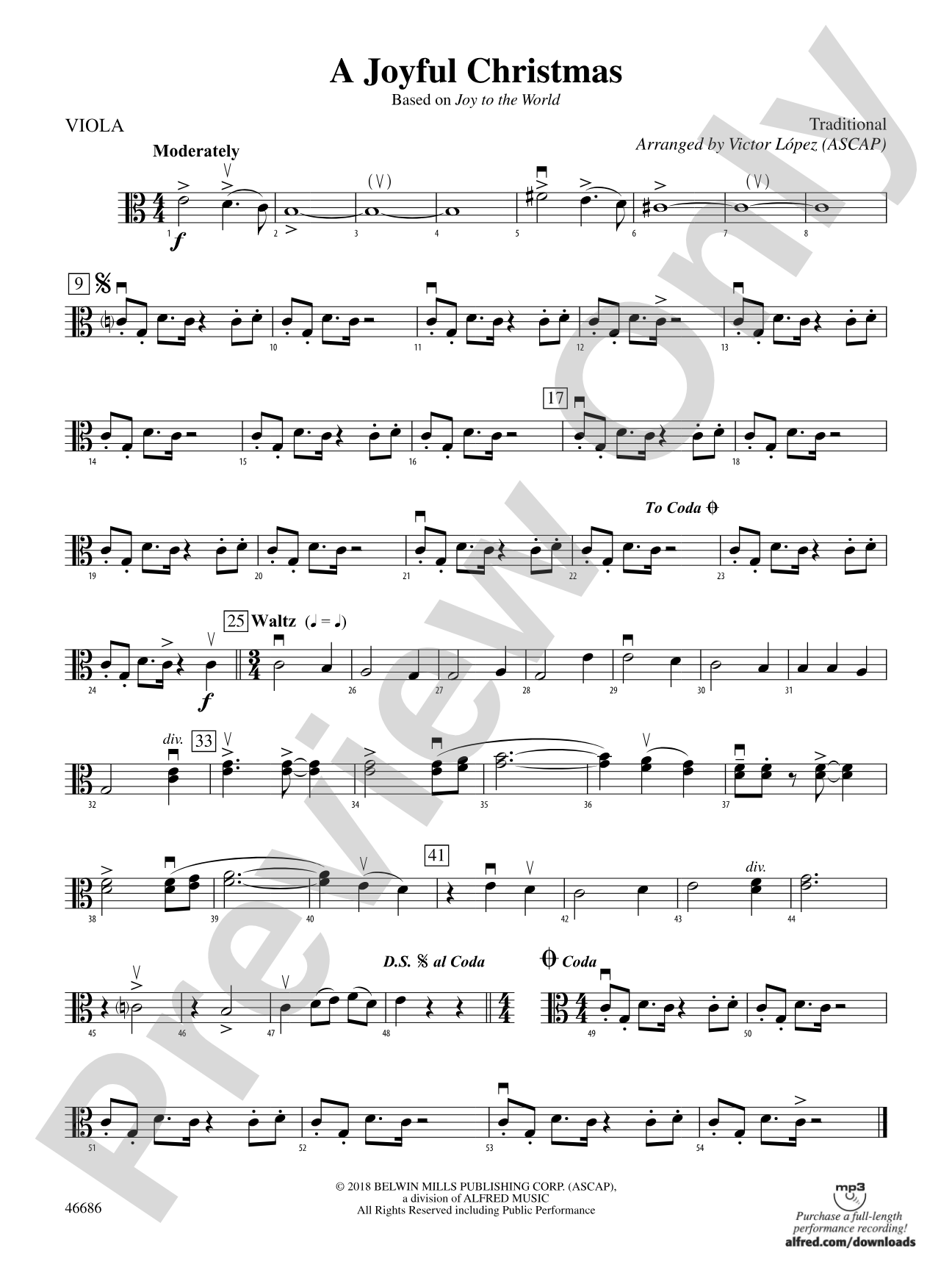 A Joyful Christmas: Viola