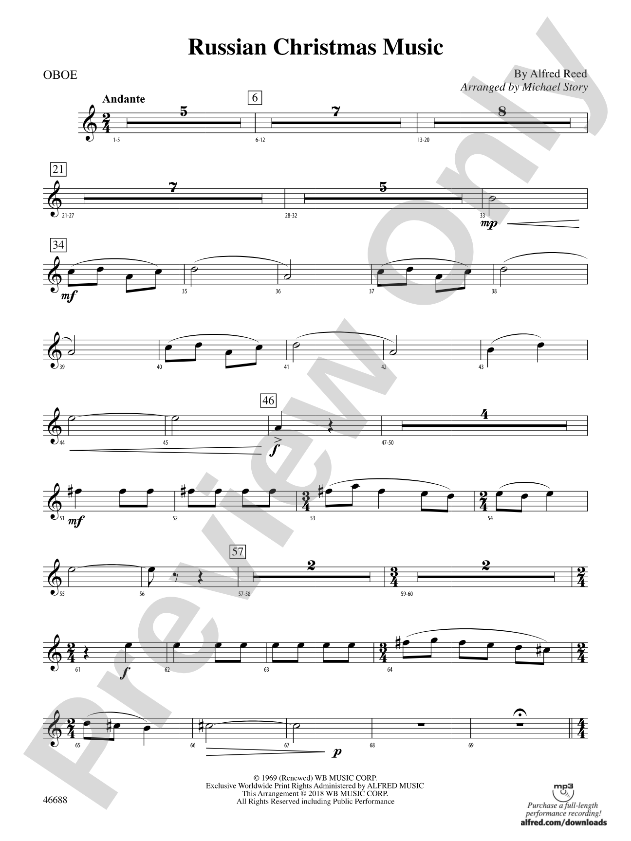 Russian Christmas Music: Oboe