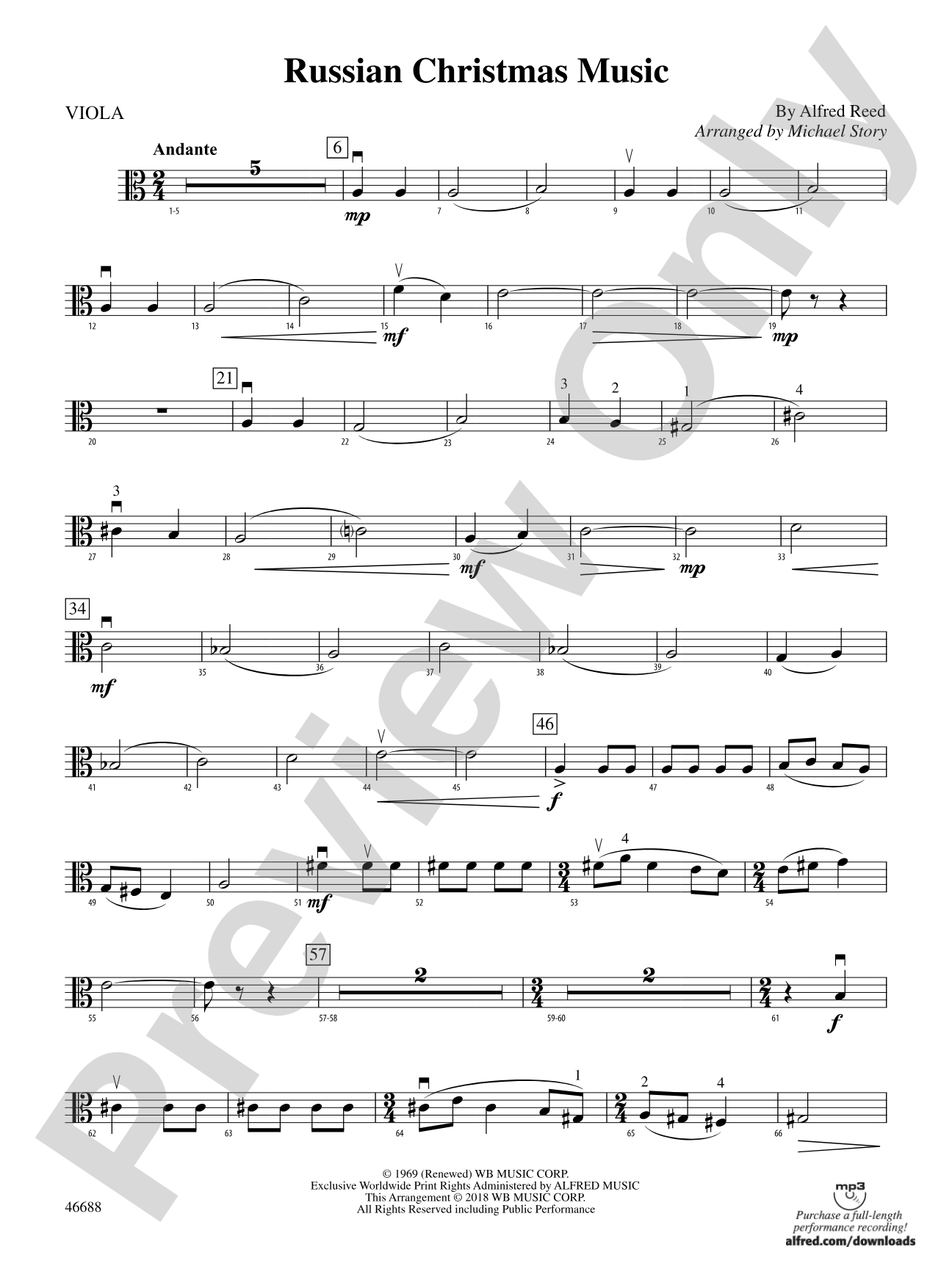 Russian Christmas Music: Viola