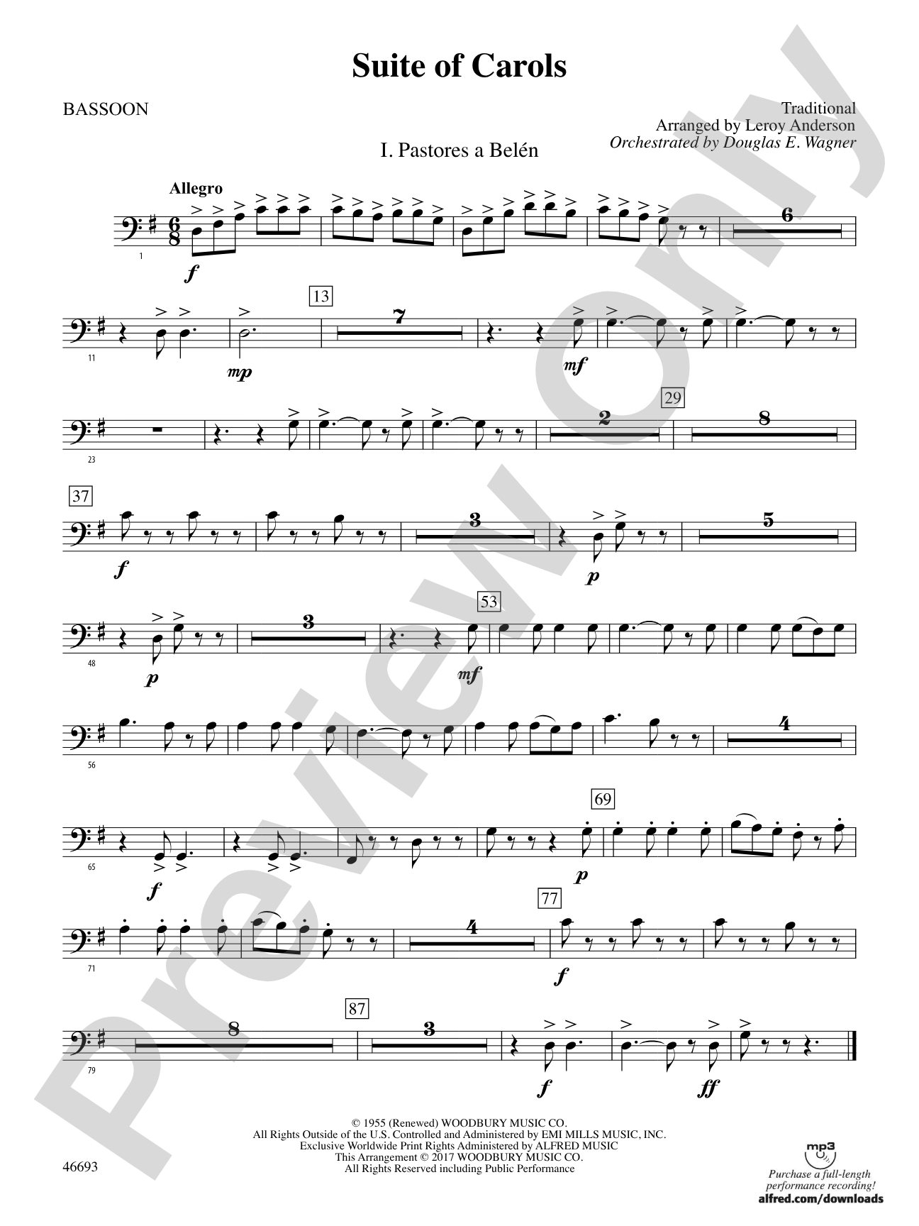 Suite of Carols: Bassoon