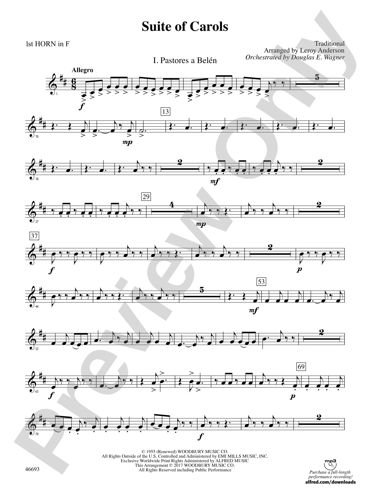 Suite of Carols: 1st F Horn