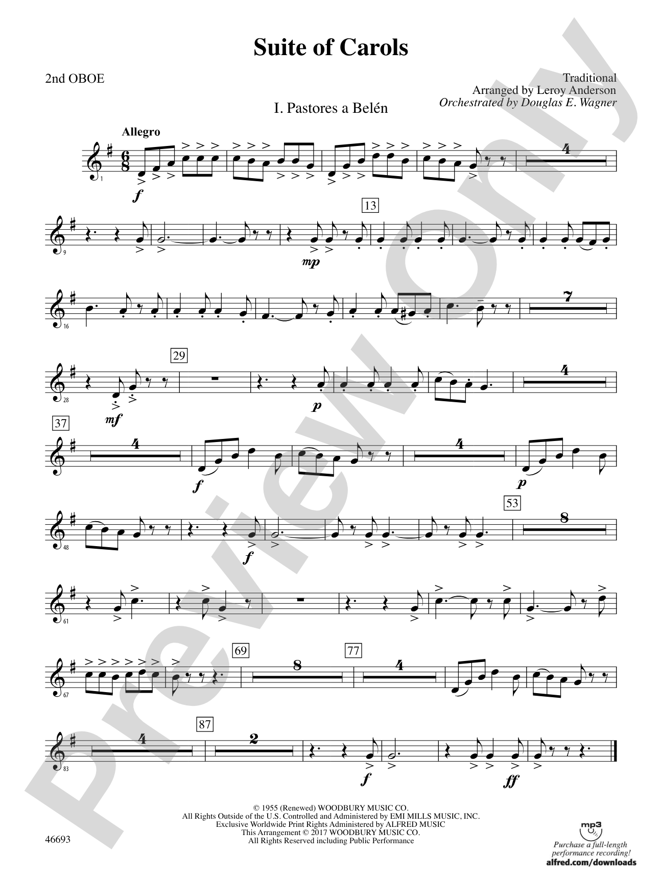 Suite of Carols: 2nd Oboe