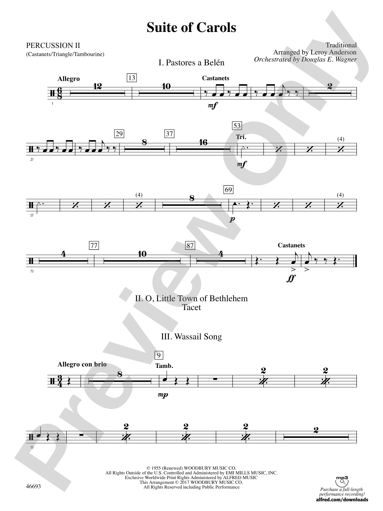 Suite of Carols: 2nd Percussion