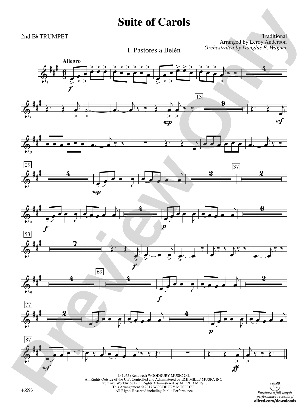 Suite of Carols: 2nd B-flat Trumpet