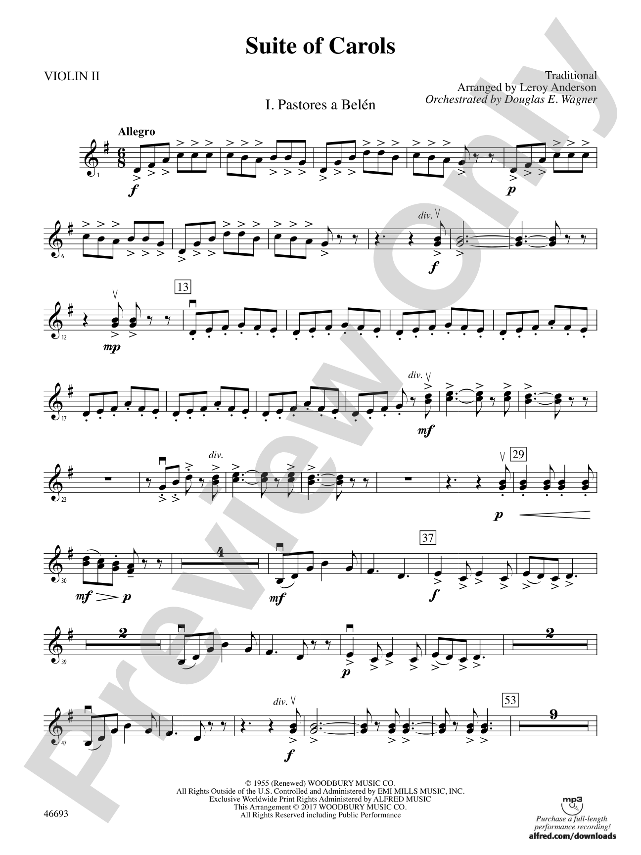 Suite of Carols: 2nd Violin