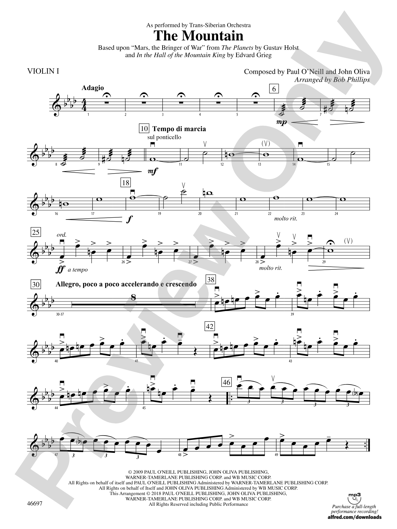 The Mountain: 1st Violin