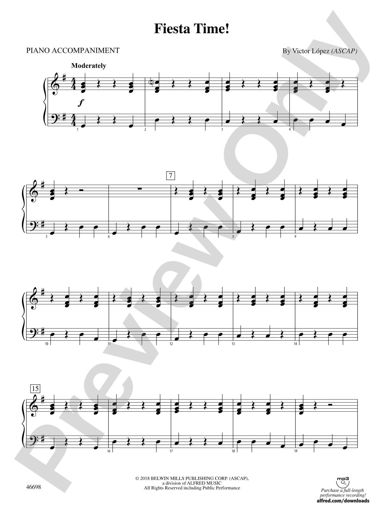 Fiesta Time!: Piano Accompaniment