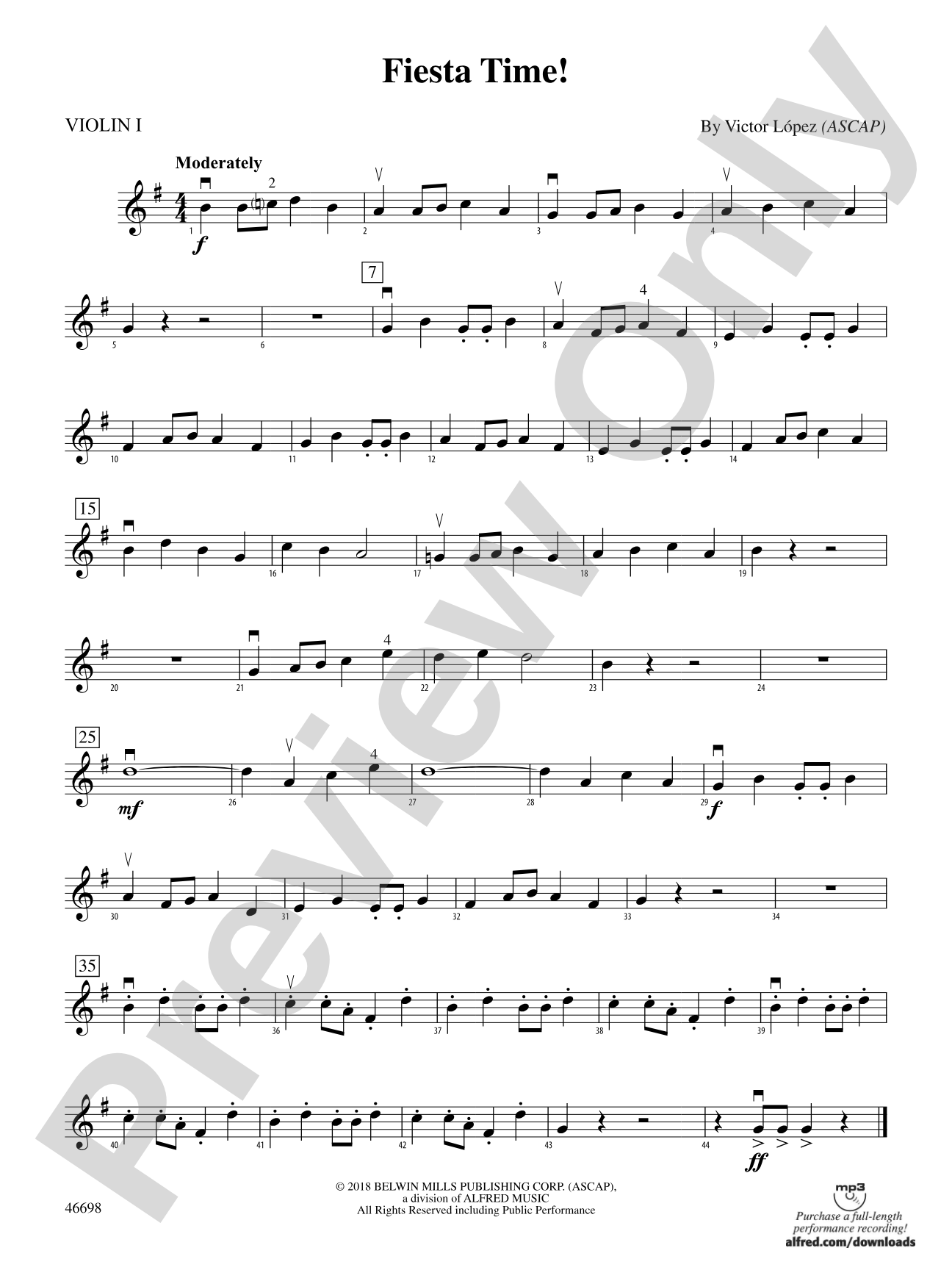 Fiesta Time!: 1st Violin
