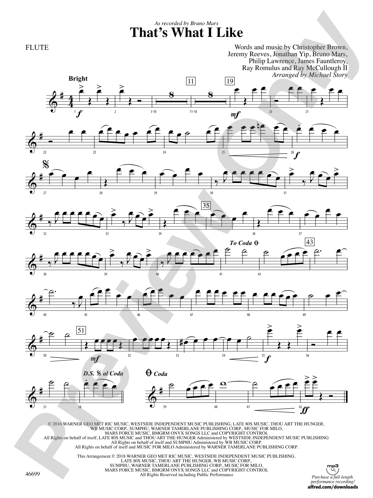 That's What I Like: Flute