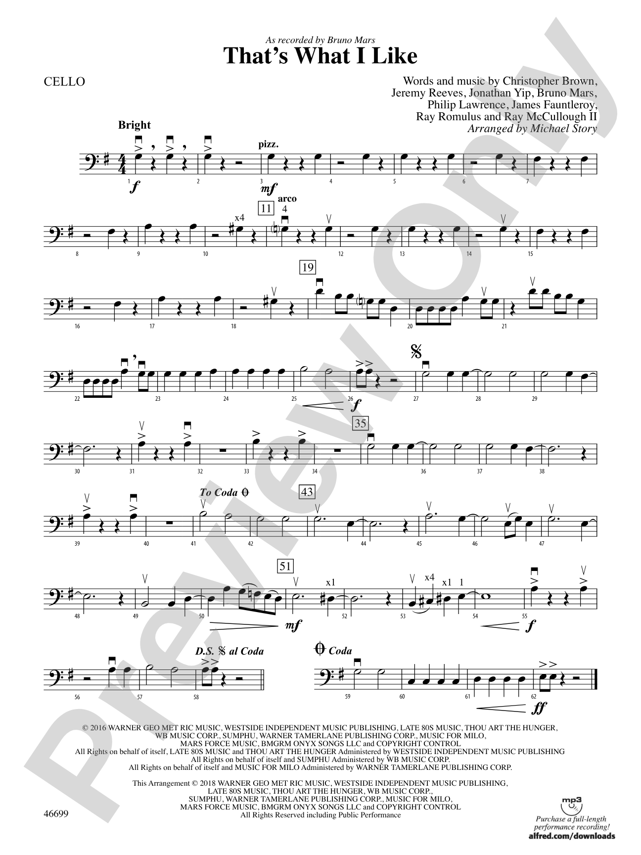 That's What I Like: Cello