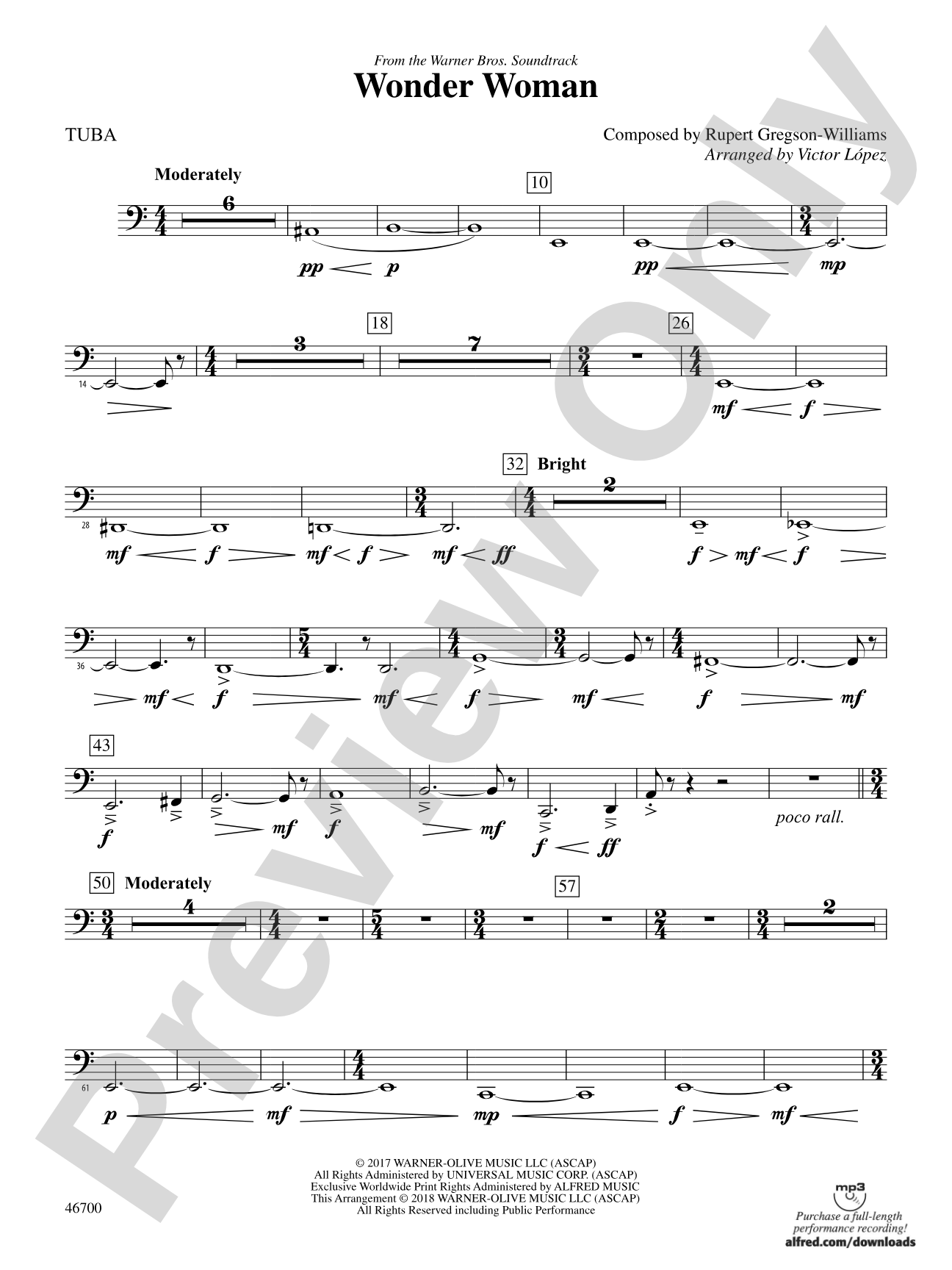 Wonder Woman: From the Warner Bros. Soundtrack: Tuba