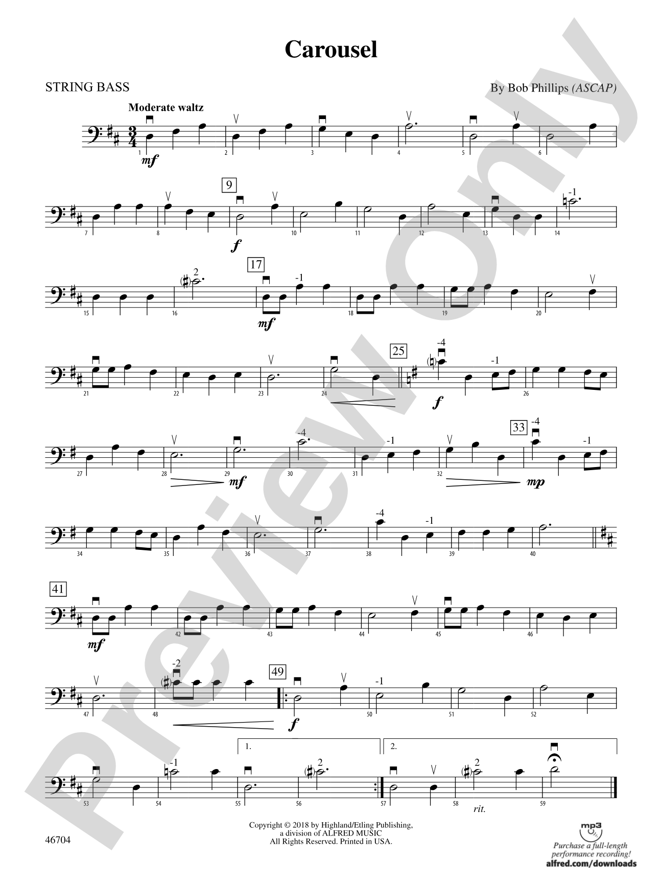Carousel: String Bass