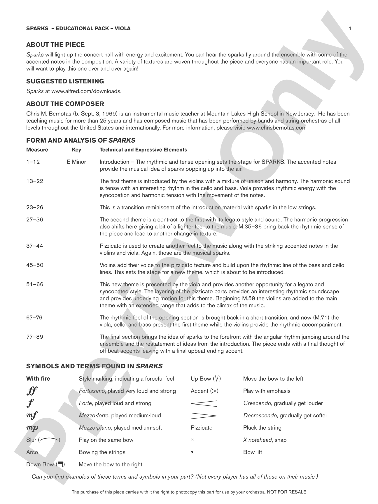 Sparks: Viola Educational Pack