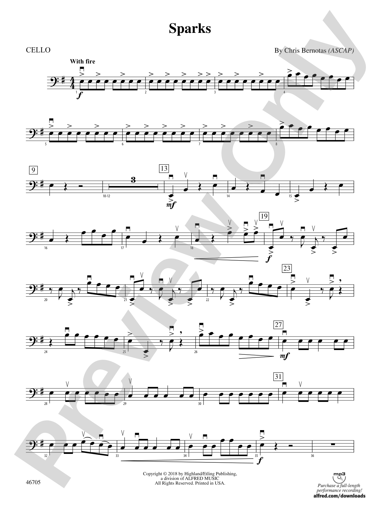 Sparks: Cello