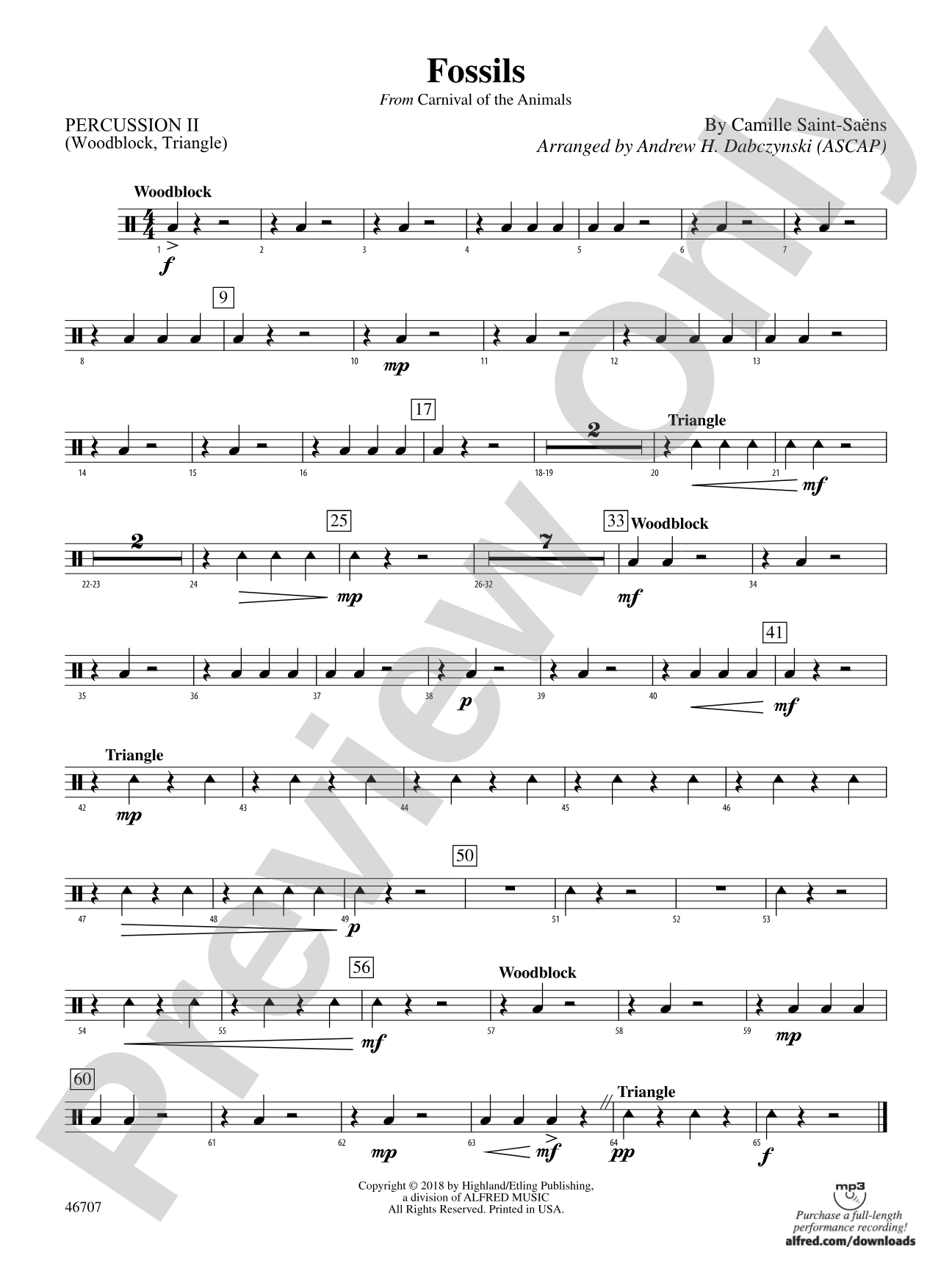Fossils: 1st Percussion
