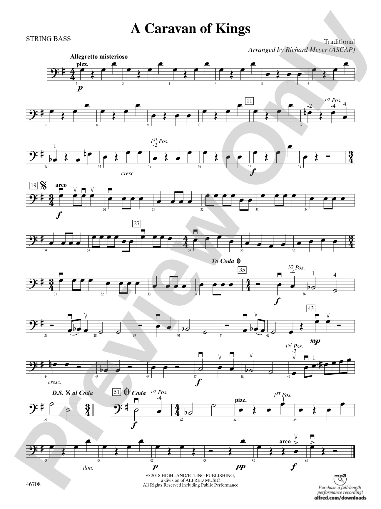 A Caravan of Kings: String Bass