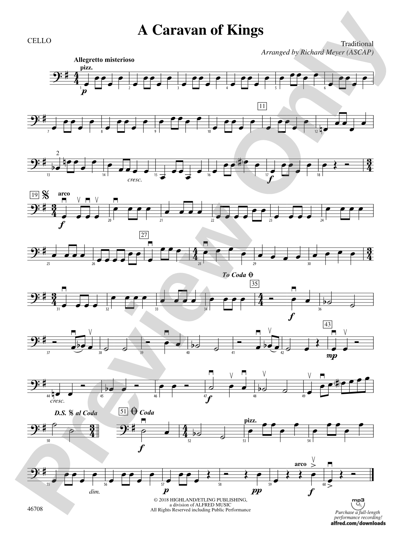 A Caravan of Kings: Cello