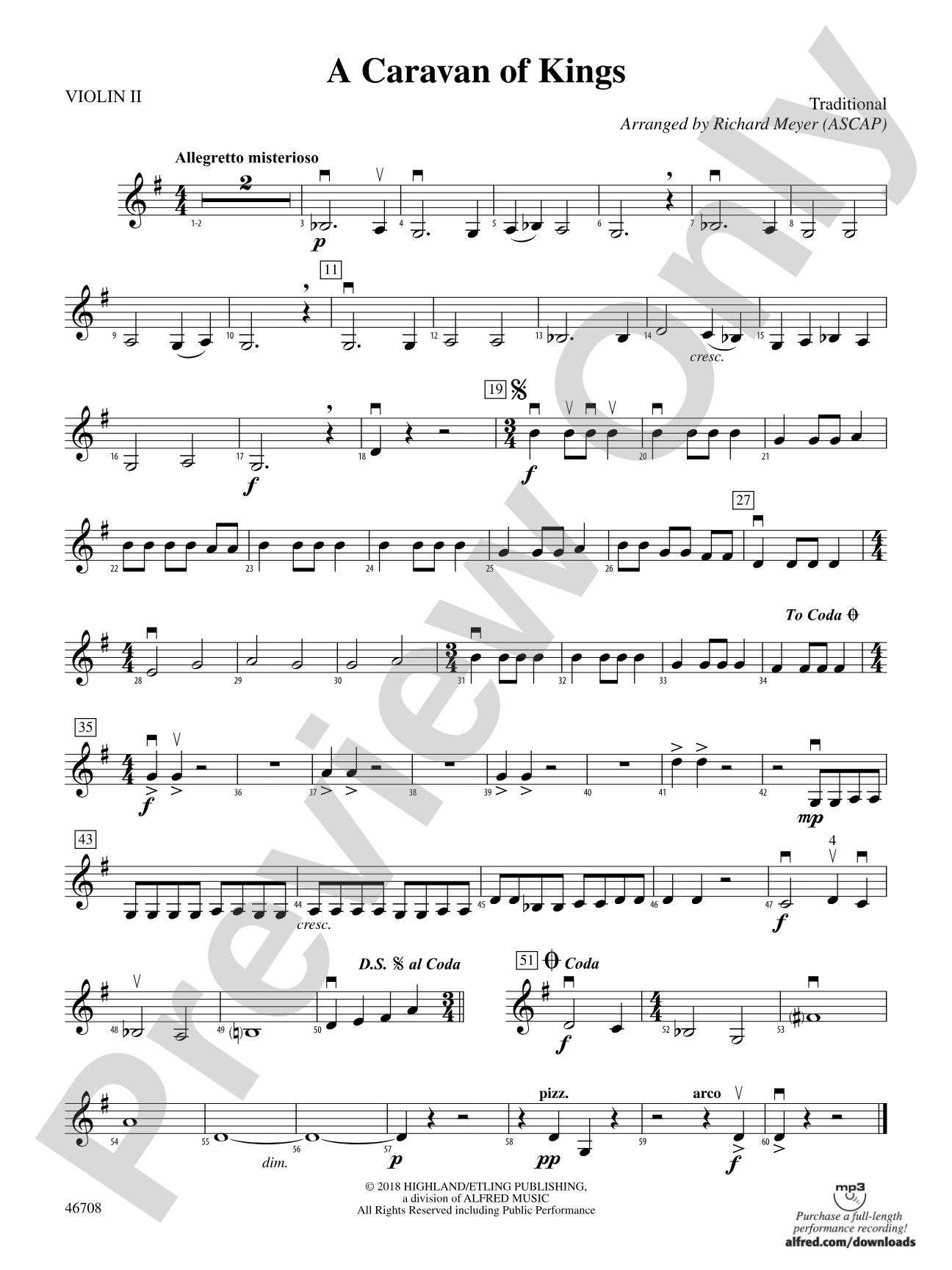 A Caravan of Kings: 2nd Violin