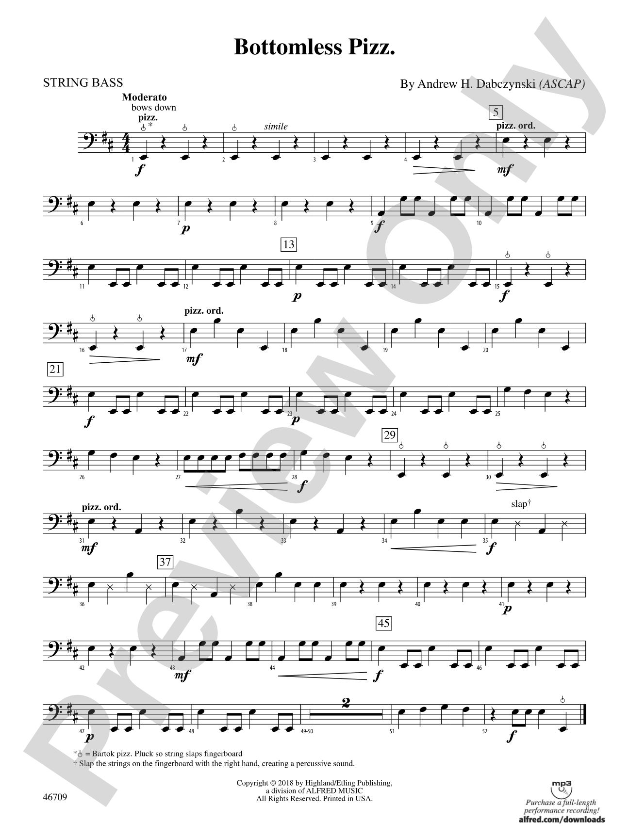 Bottomless Pizz.: String Bass