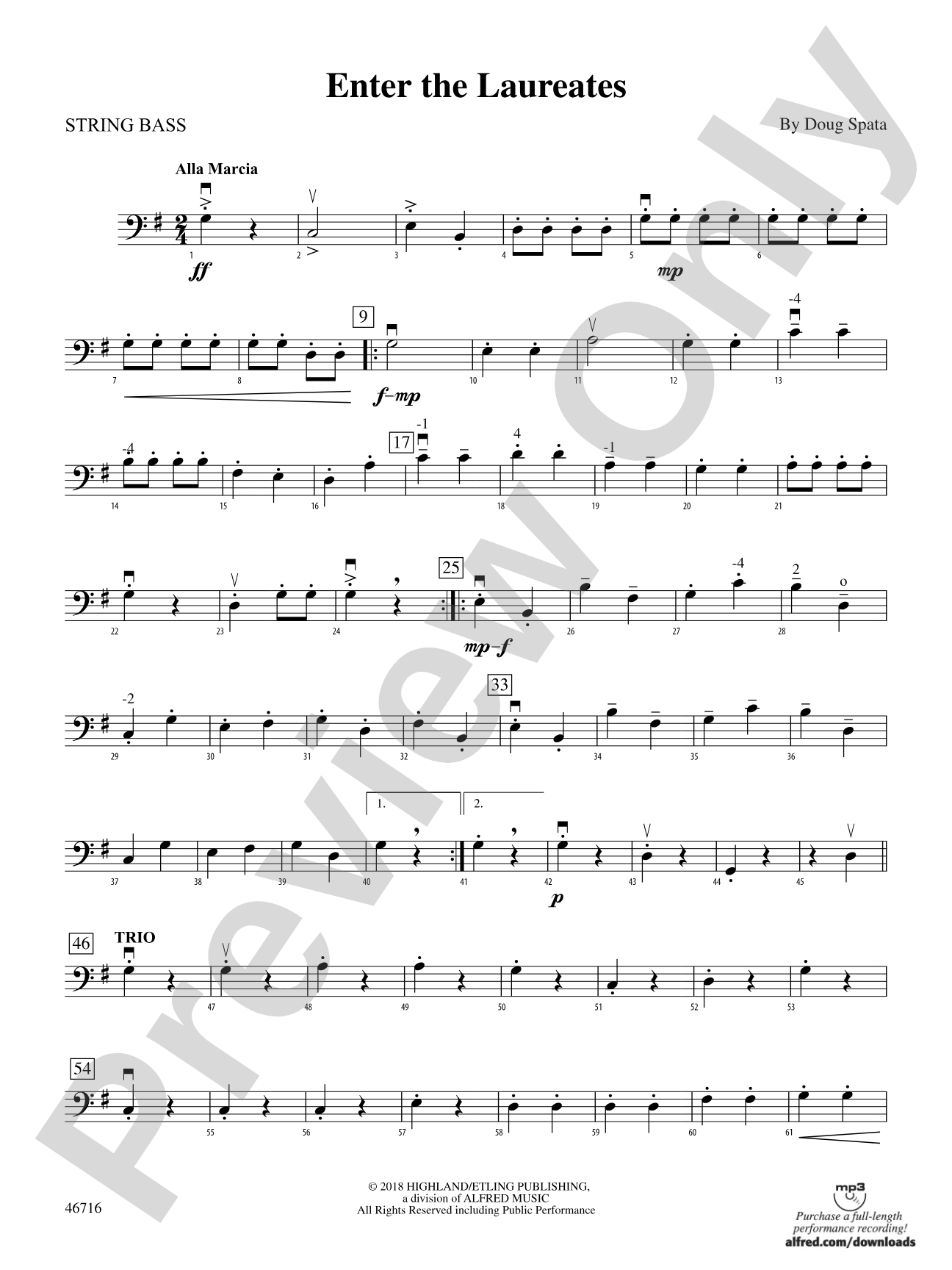 Enter the Laureates: String Bass