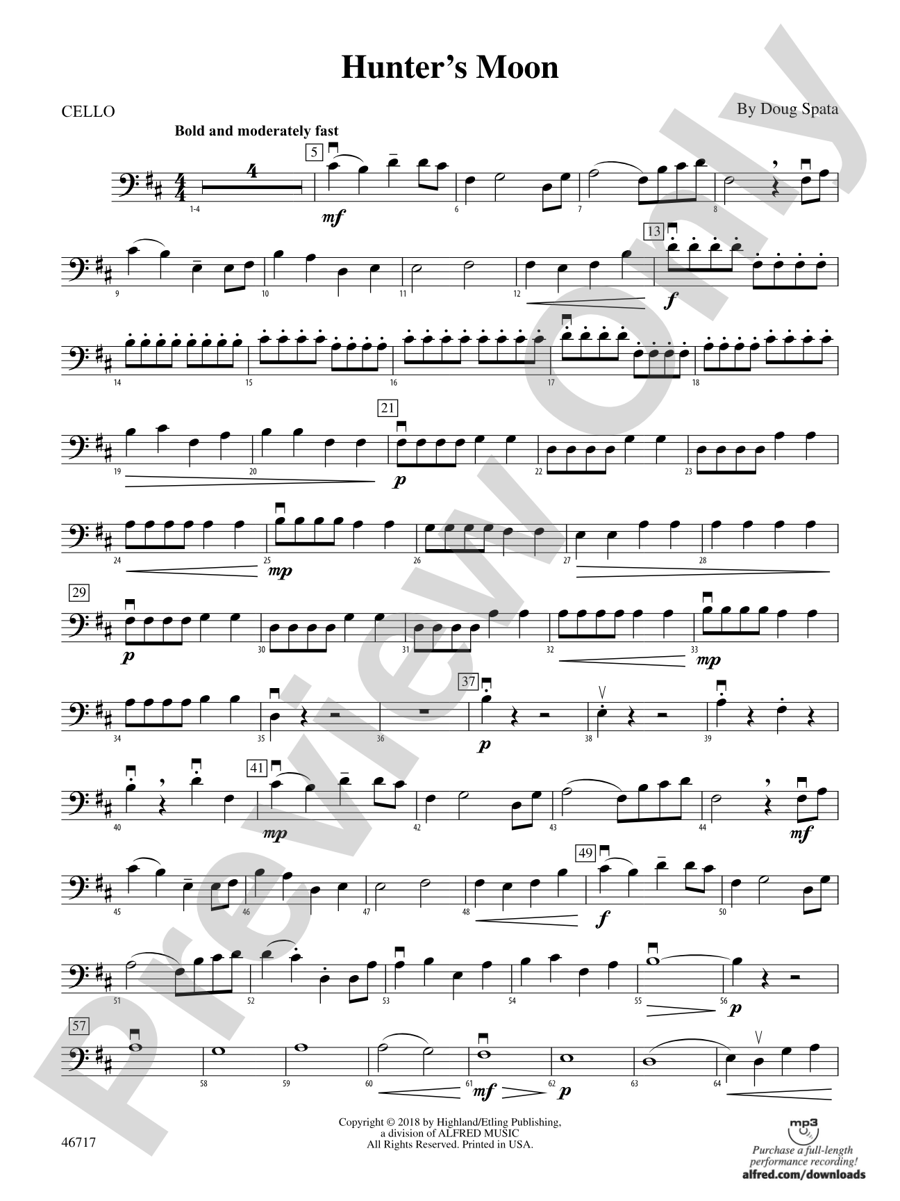 Hunter's Moon: Cello