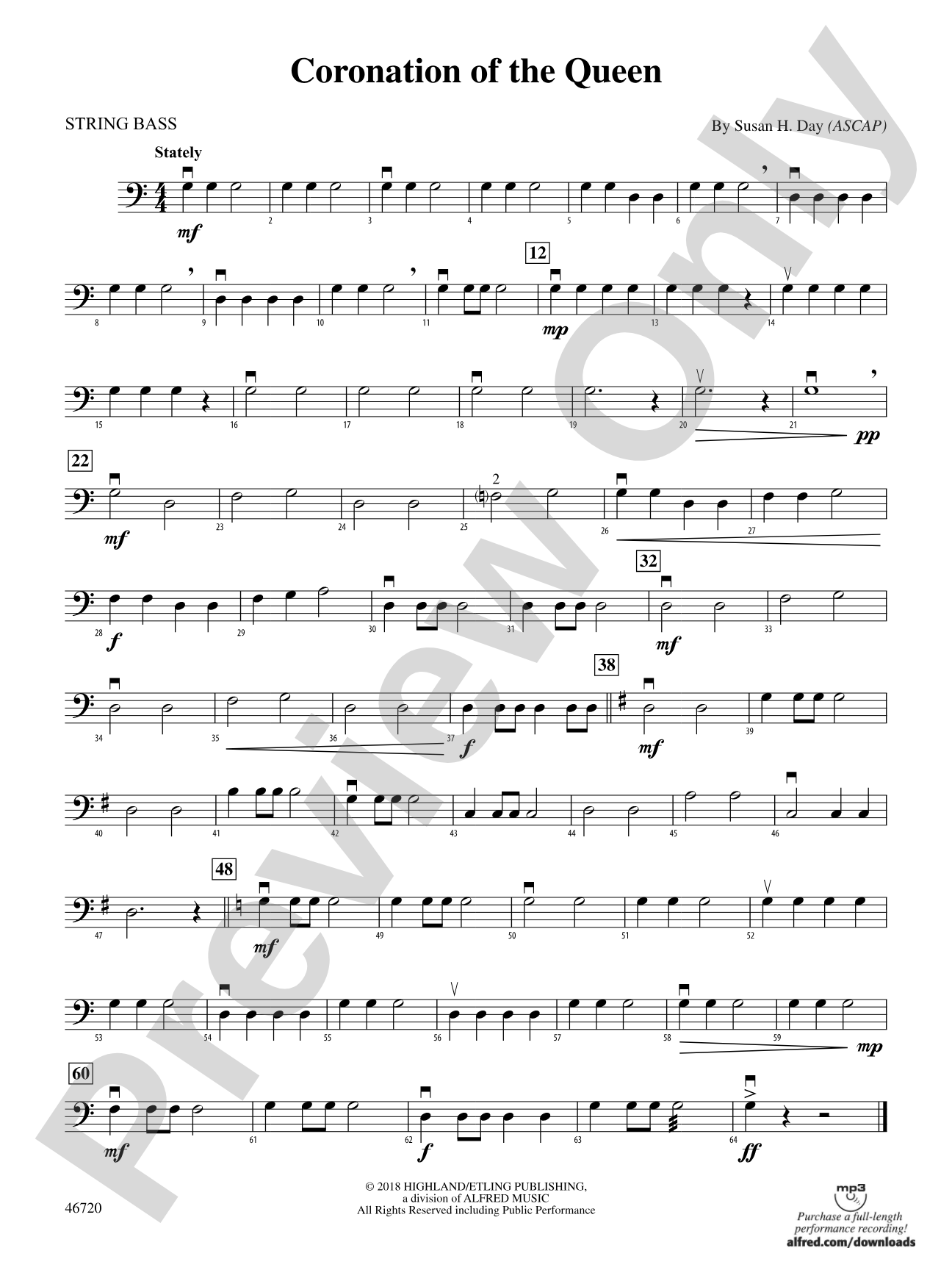 Coronation of the Queen: String Bass