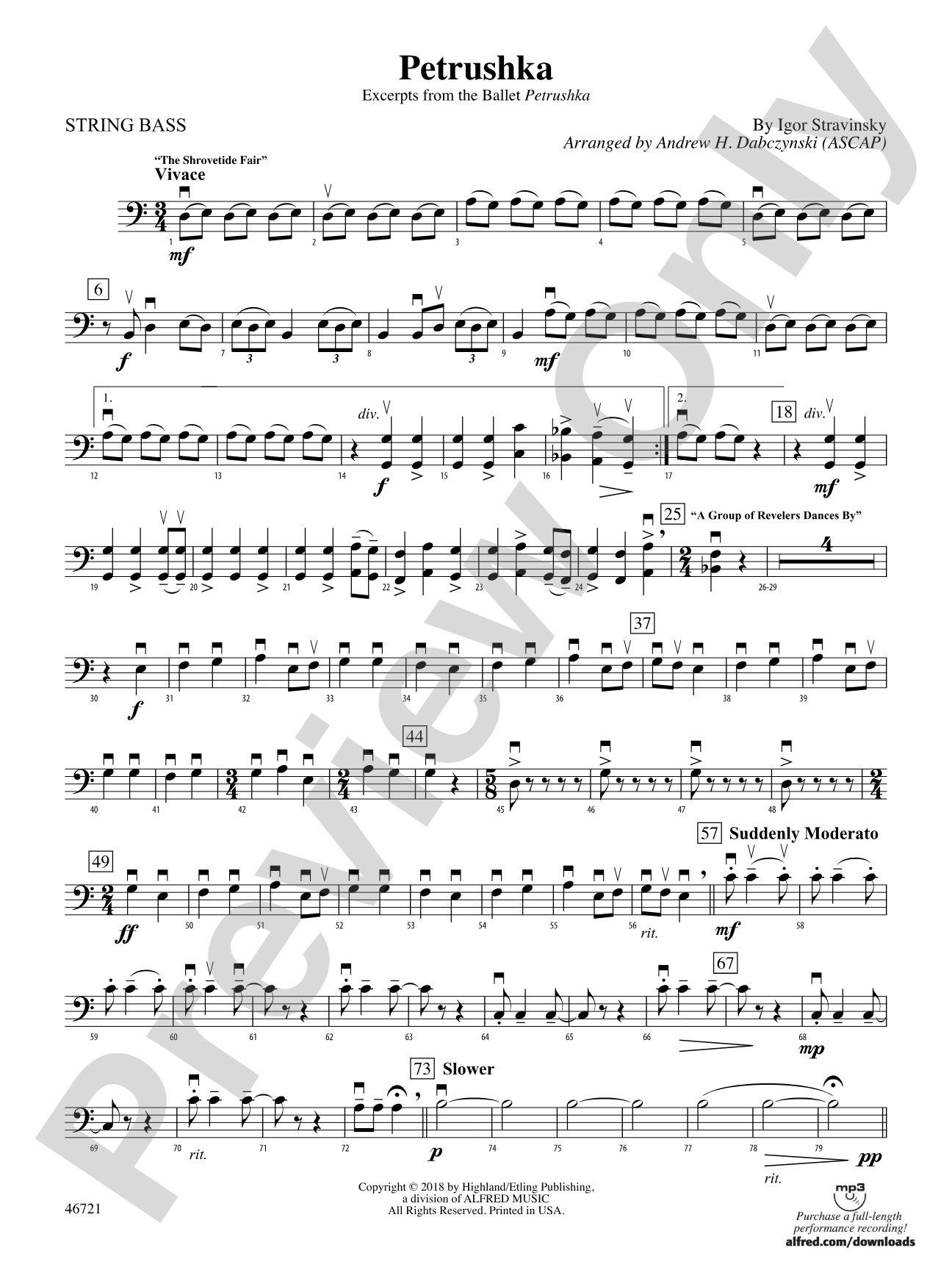 Petrushka: String Bass