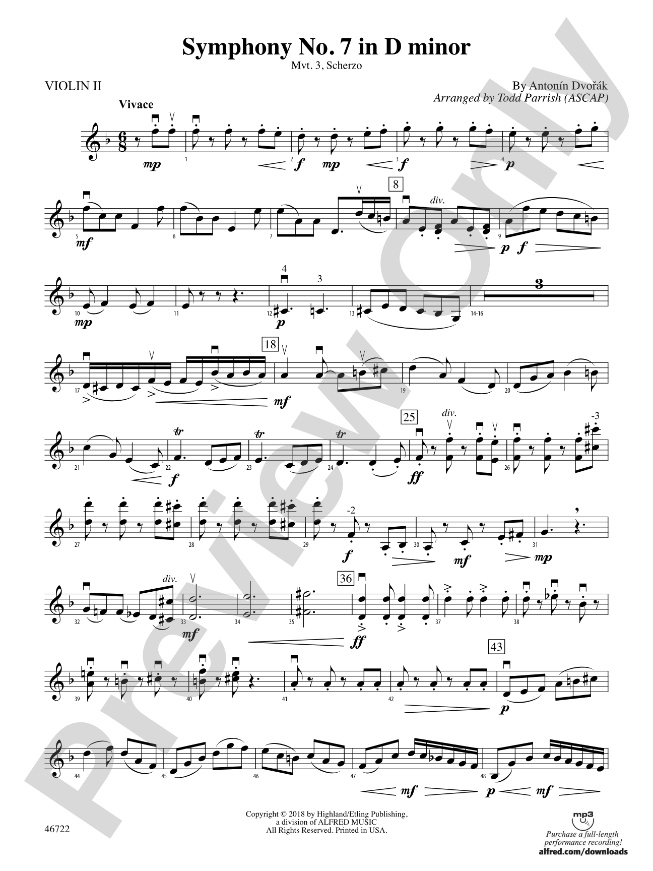 Symphony No. 7 in D Minor: 2nd Violin
