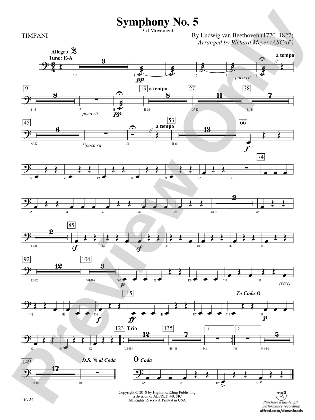 Symphony No. 5: Timpani