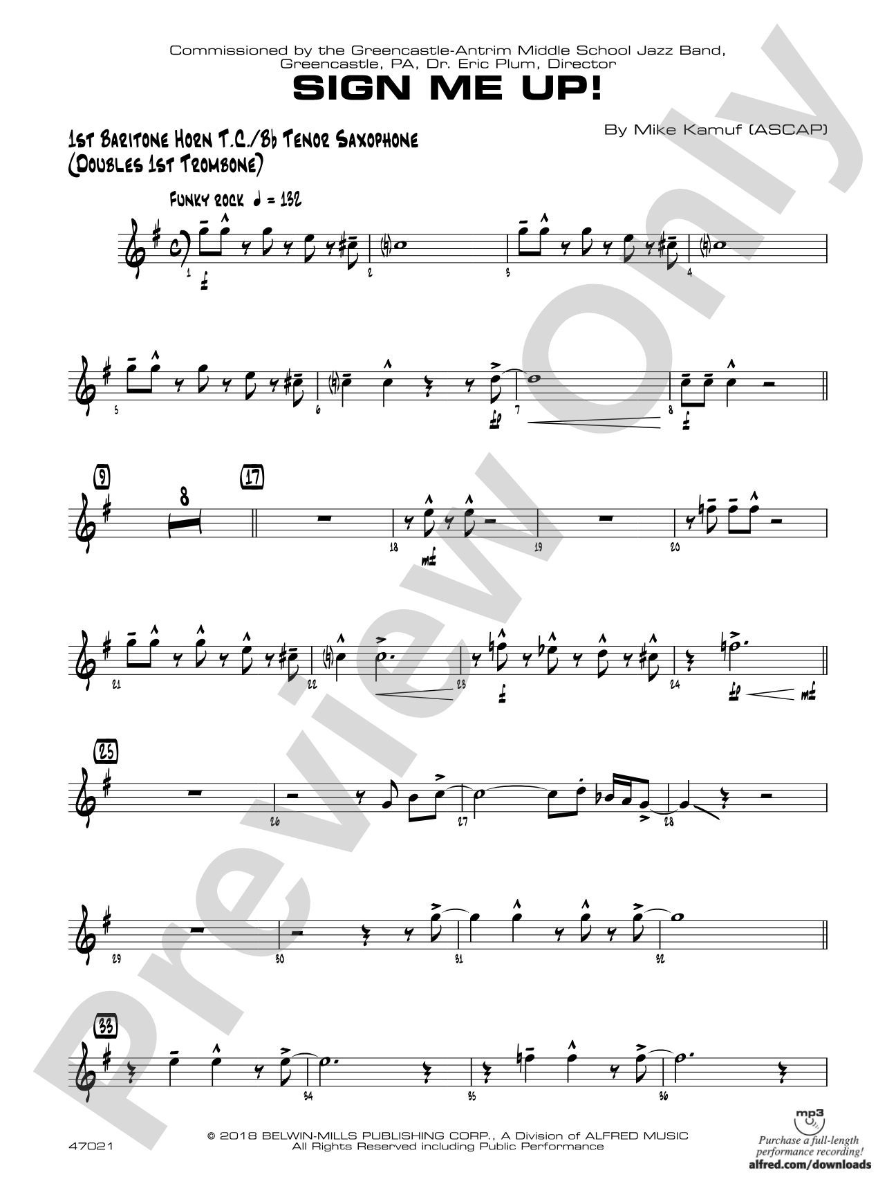 Sign Me Up!: Baritone T.C.