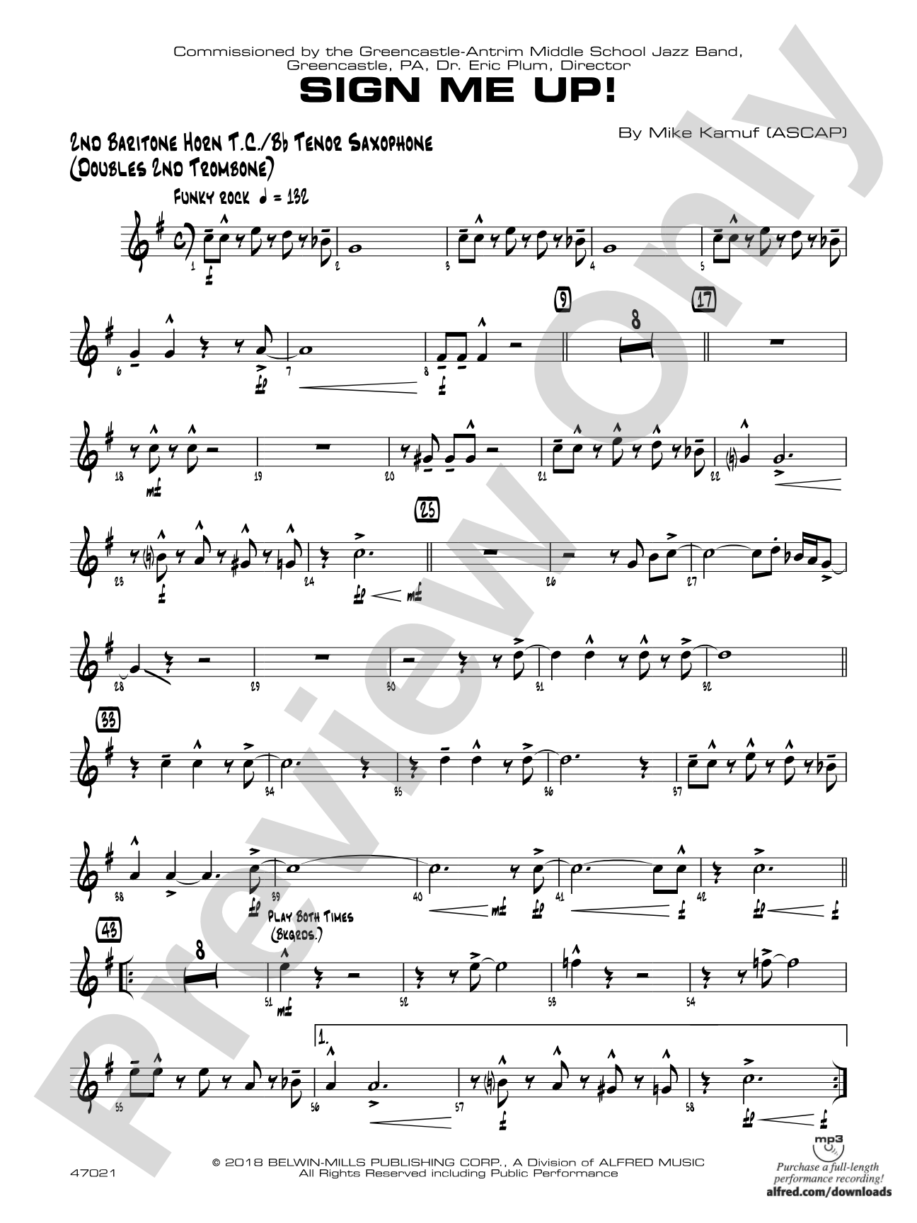 Sign Me Up!: 2nd Baritone T.C.