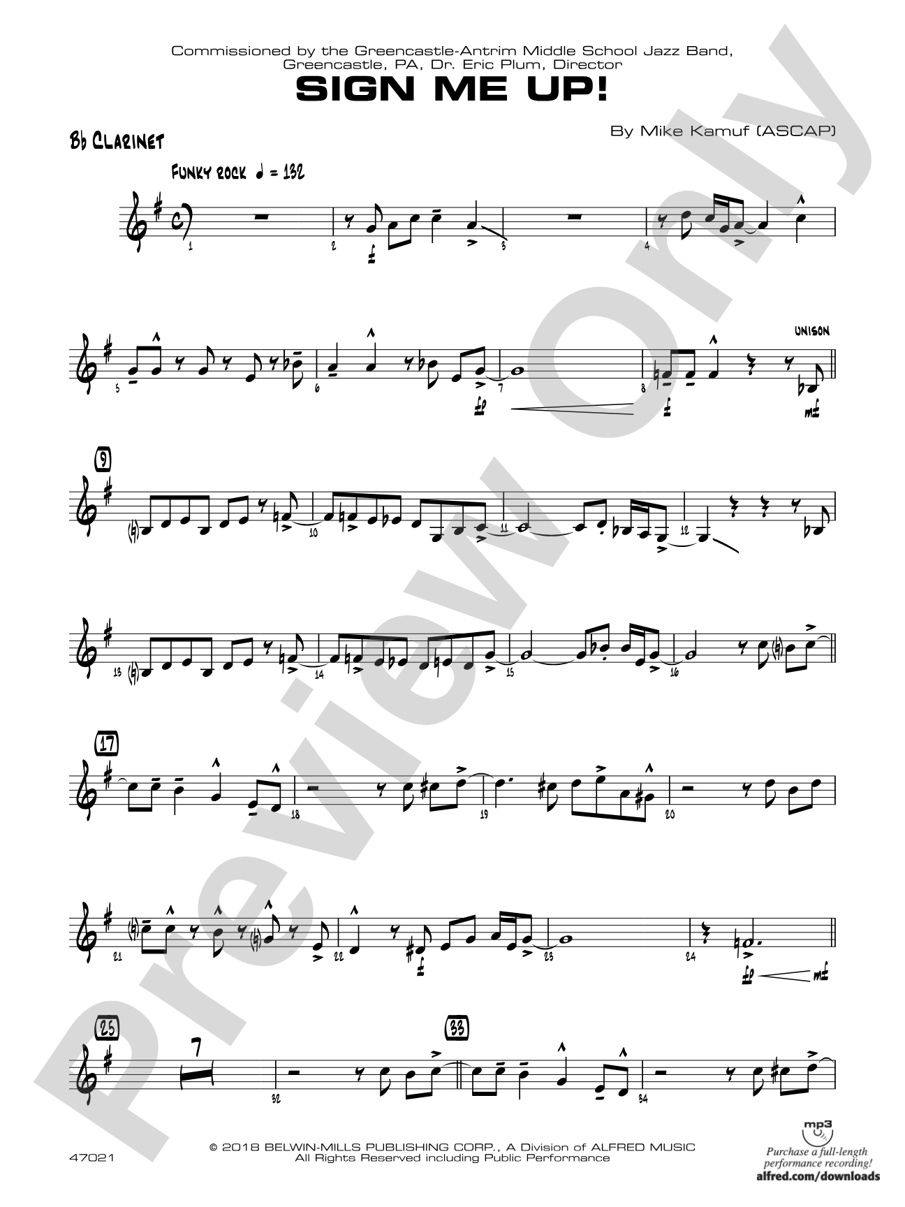 Sign Me Up!: 1st B-flat Clarinet