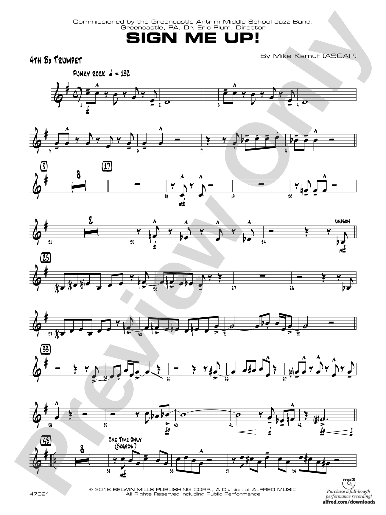 Sign Me Up!: 4th B-flat Trumpet