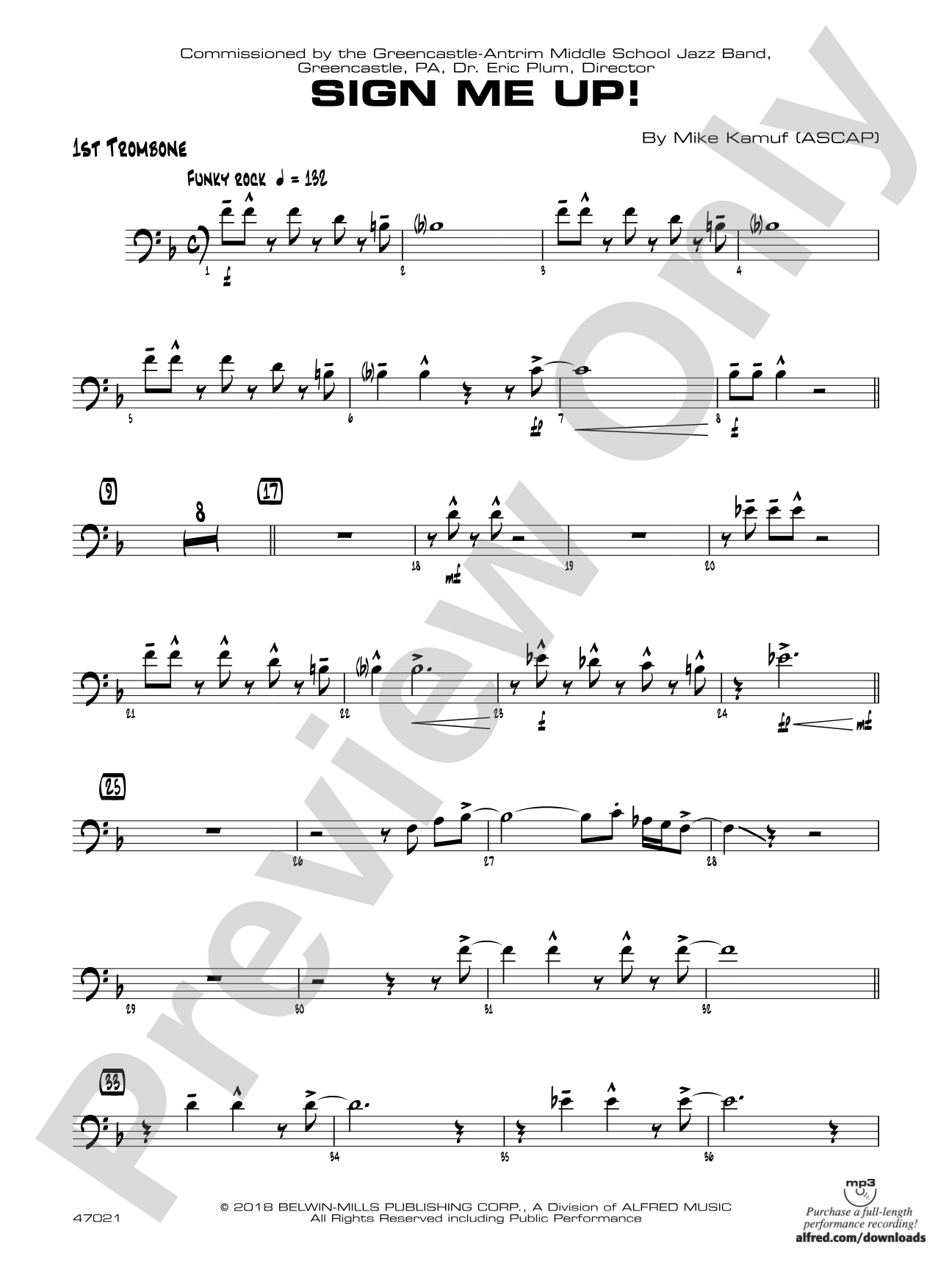 Sign Me Up!: 1st Trombone