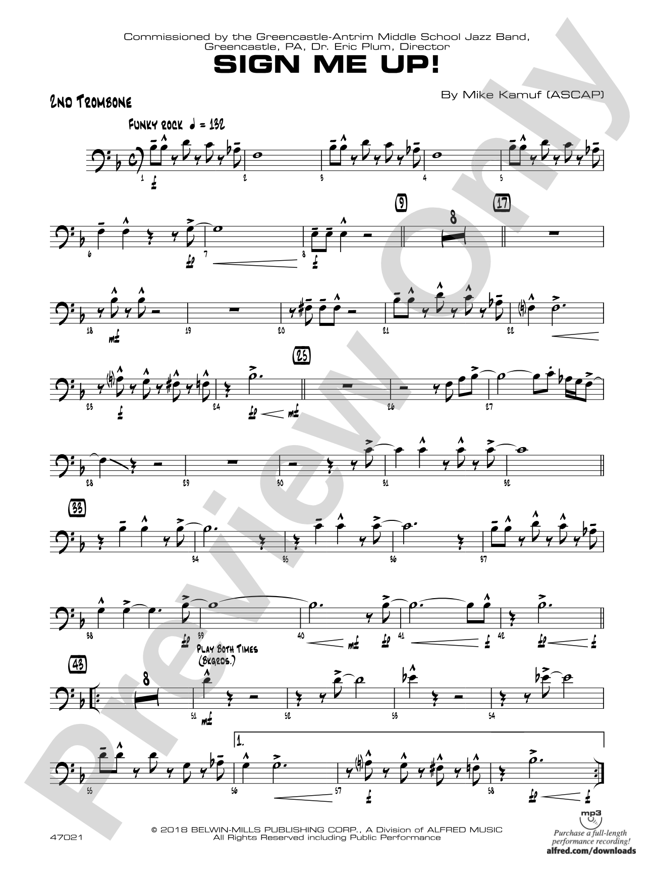 Sign Me Up!: 2nd Trombone