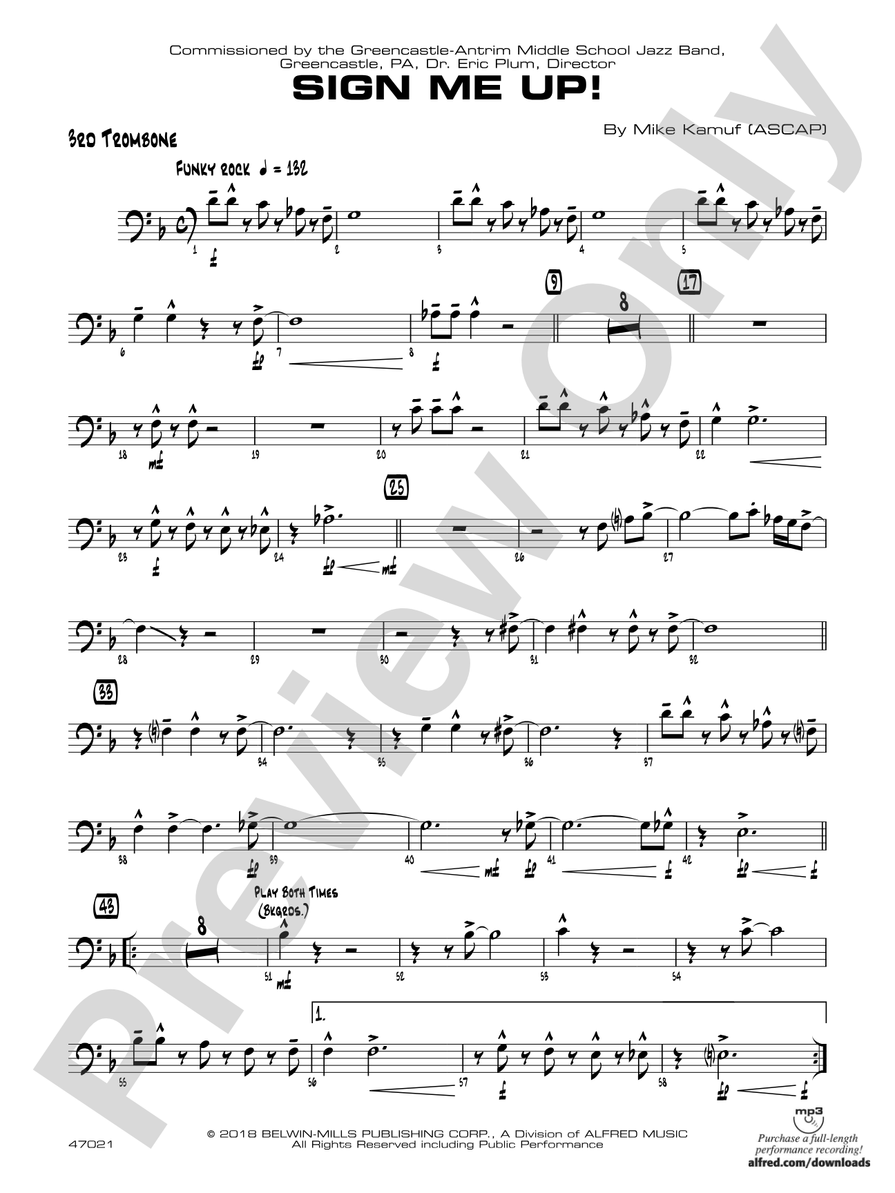 Sign Me Up!: 3rd Trombone