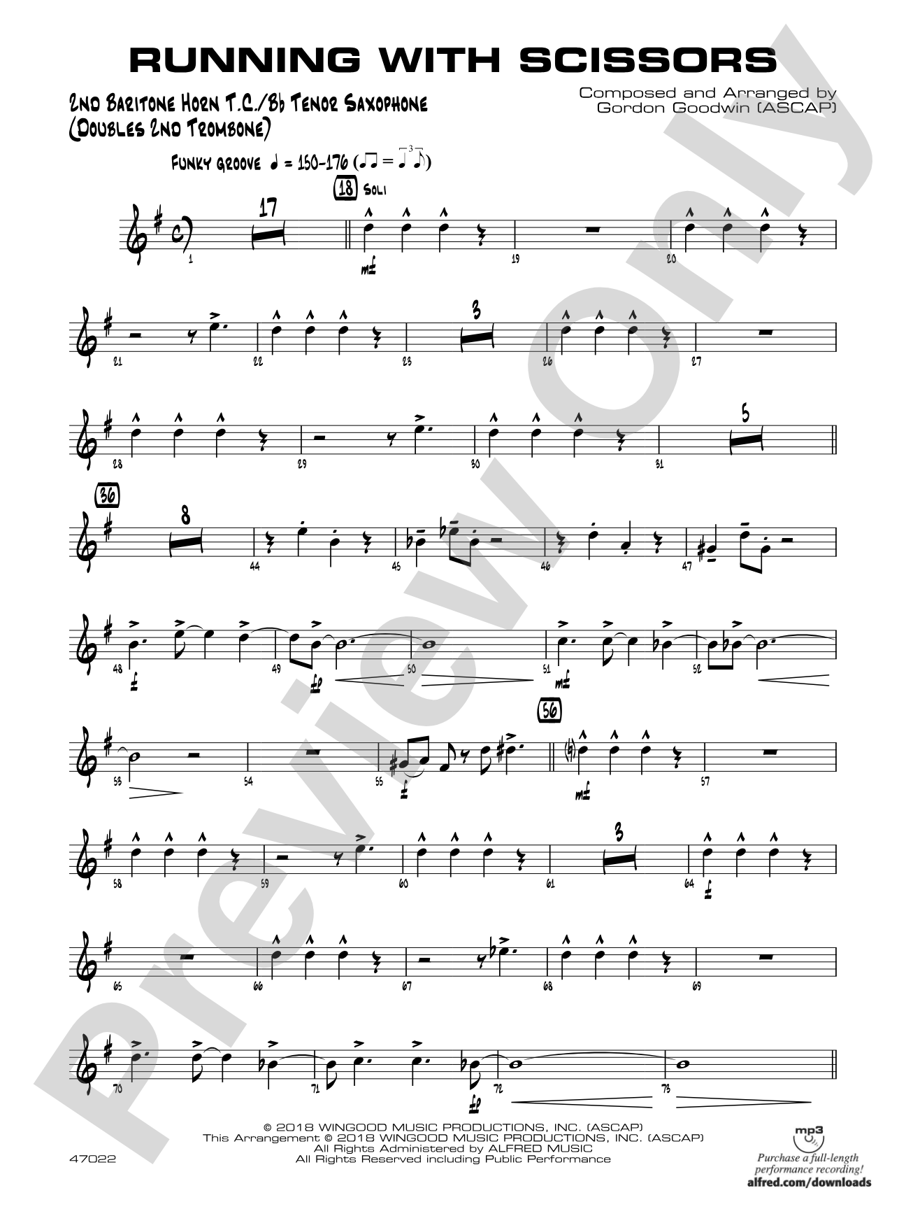 Running with Scissors: 2nd Baritone T.C.