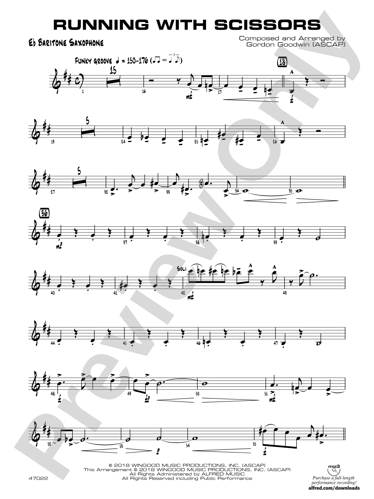 Running with Scissors: E-flat Baritone Saxophone